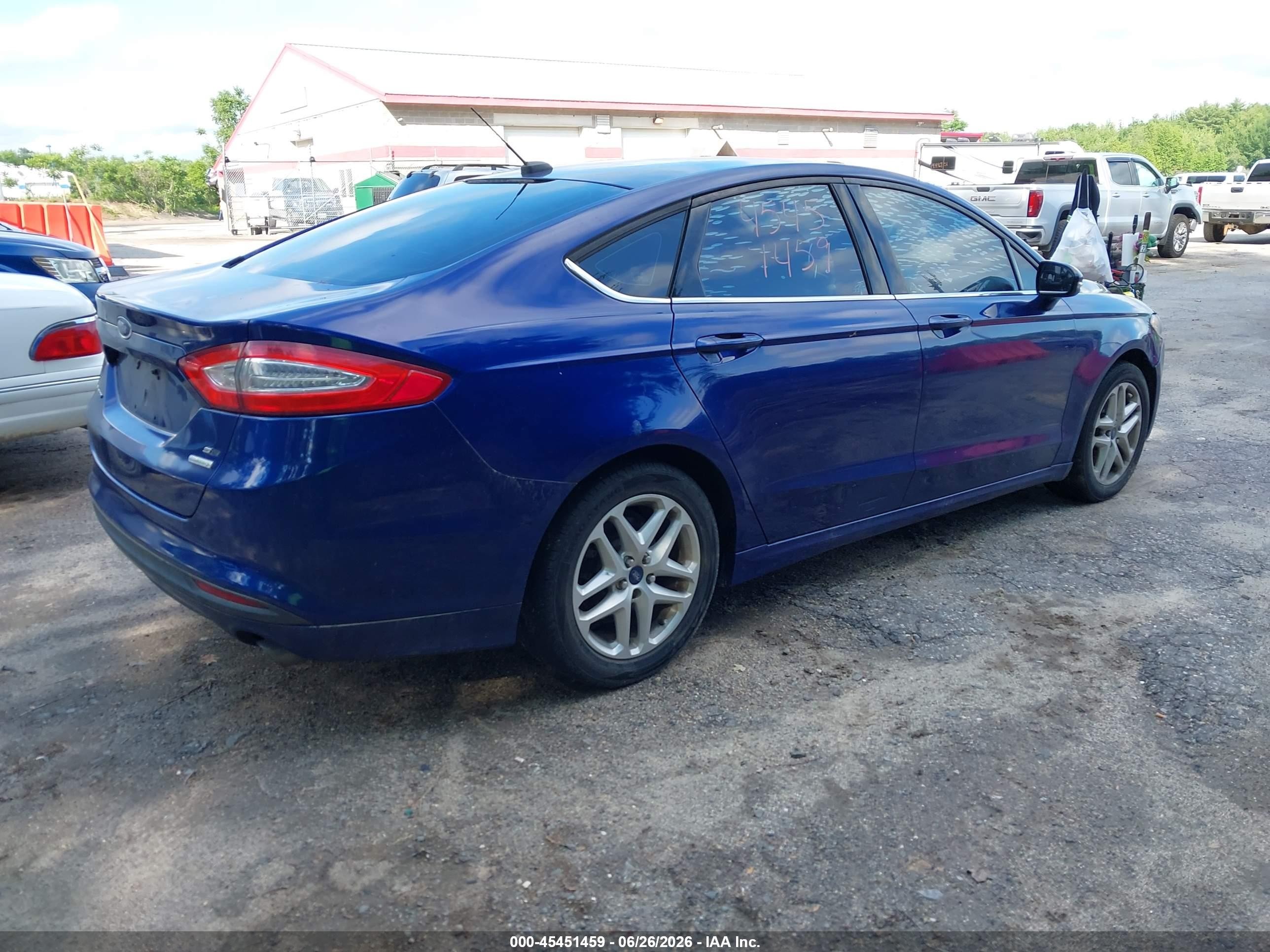 2014 Ford Fusion Se Blue vin: 3FA6P0HDXER284912