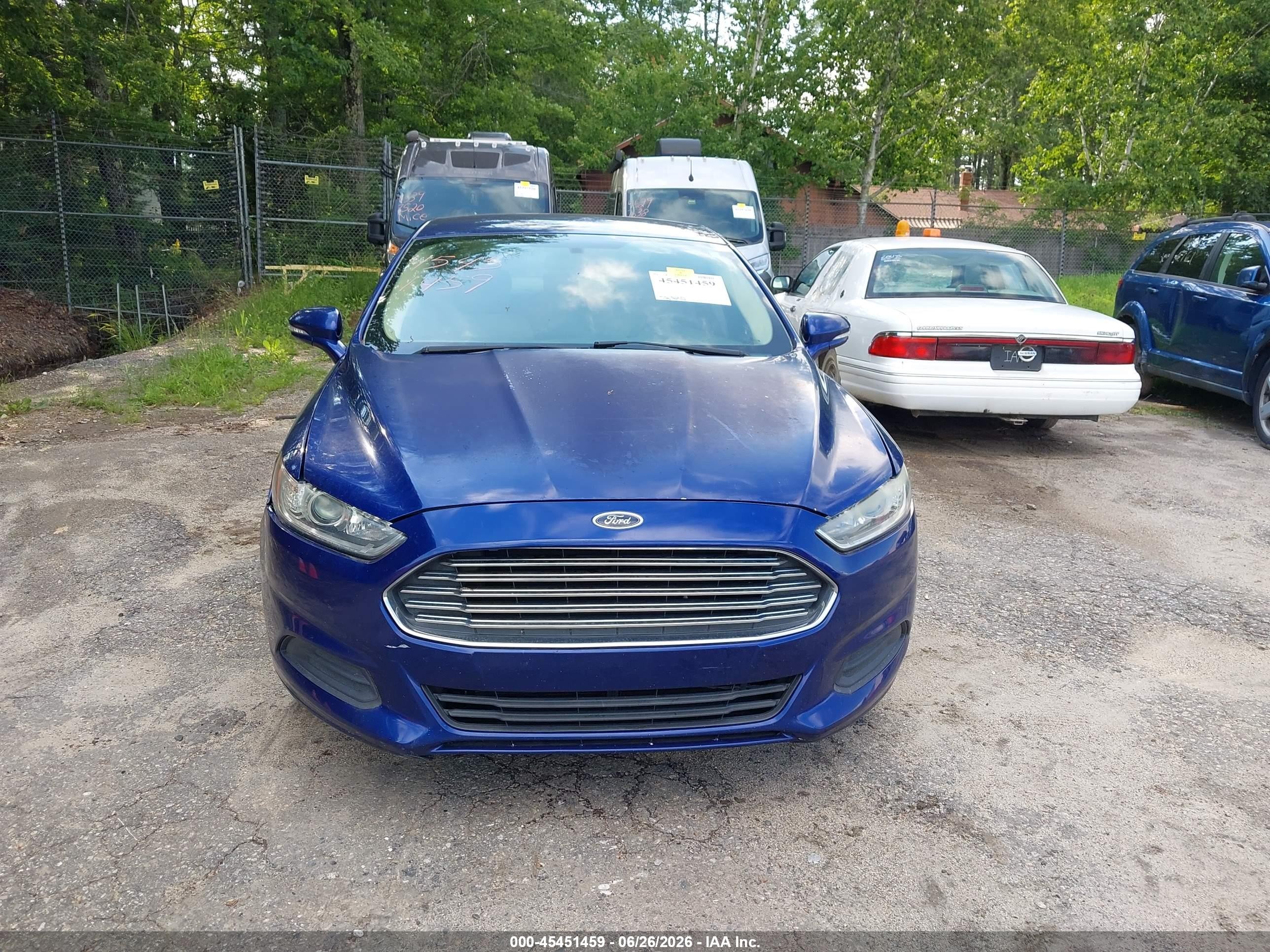 2014 Ford Fusion Se Blue vin: 3FA6P0HDXER284912