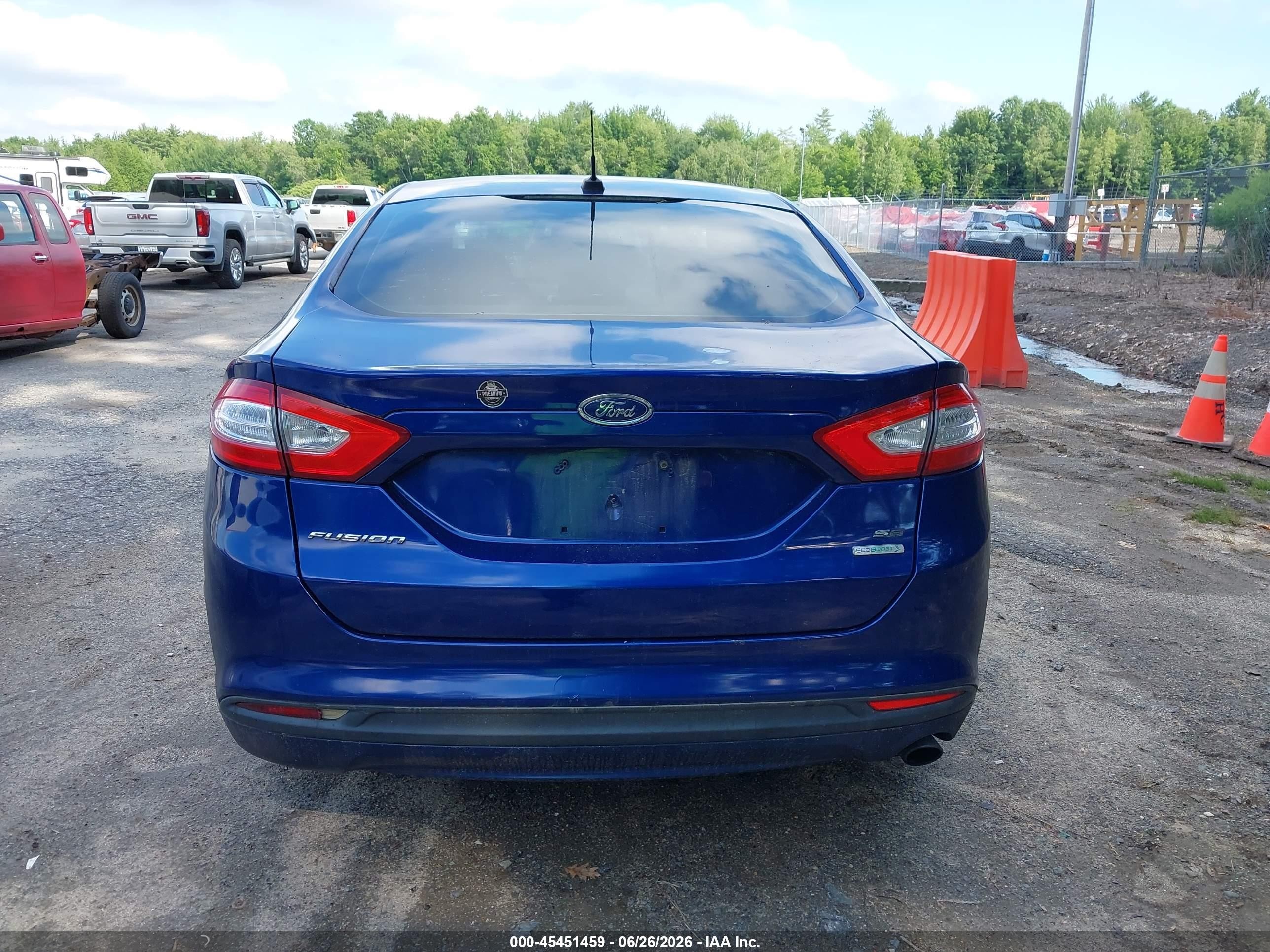2014 Ford Fusion Se Blue vin: 3FA6P0HDXER284912