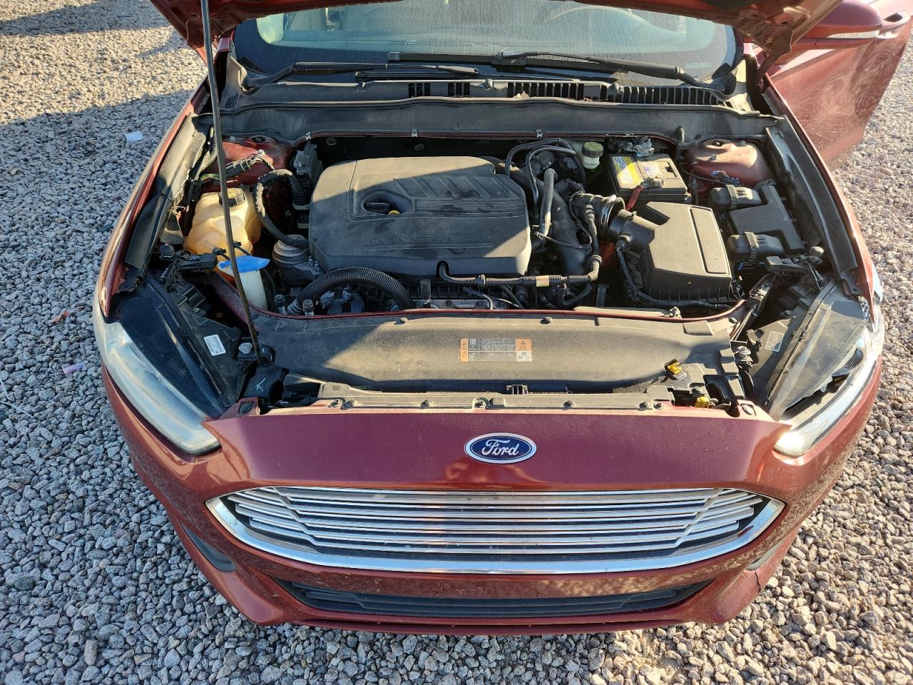2014 Ford Fusion Se Burgundy vin: 3FA6P0HDXER300316