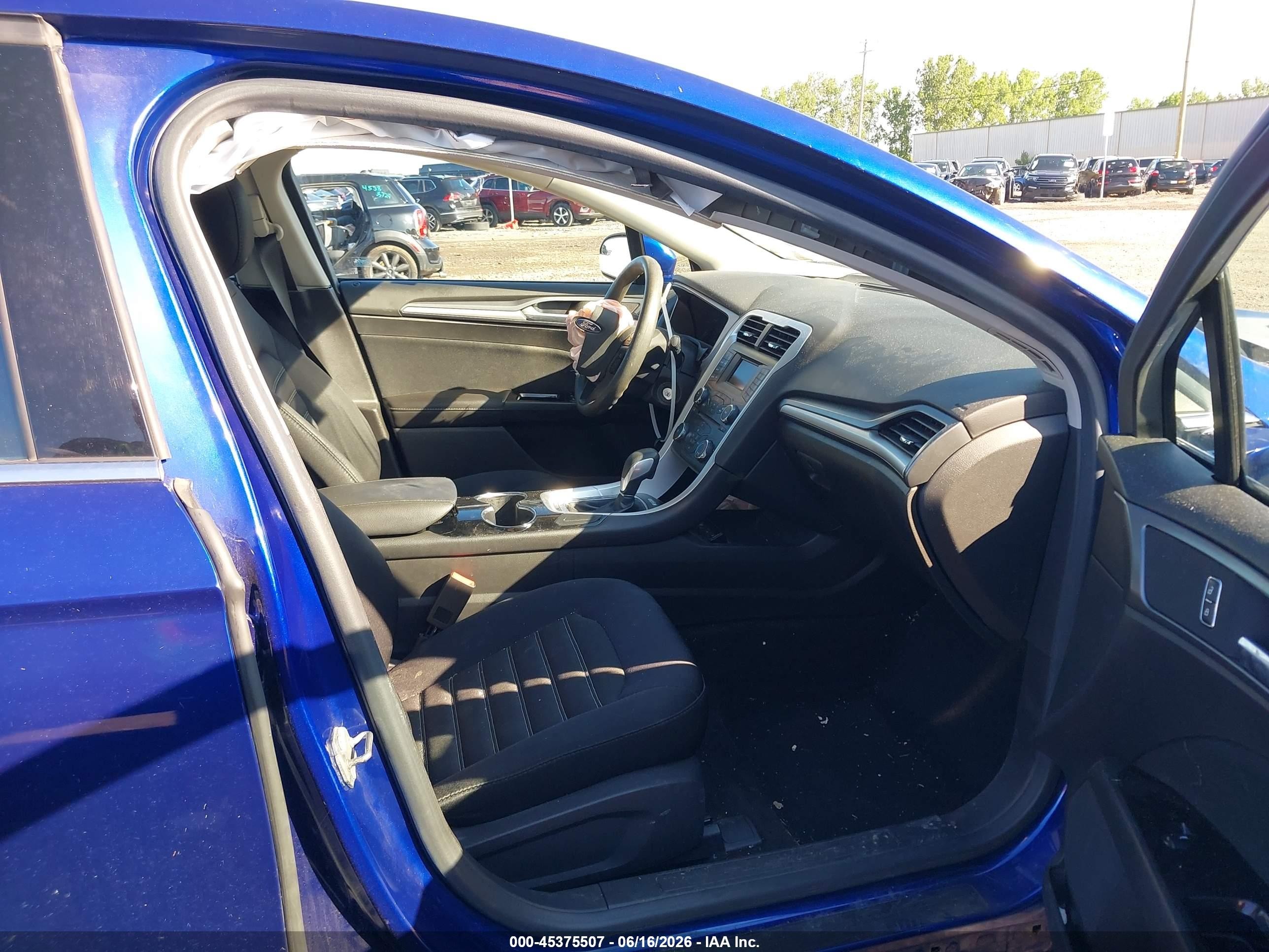 2014 Ford Fusion Se Blue vin: 3FA6P0HDXER313129