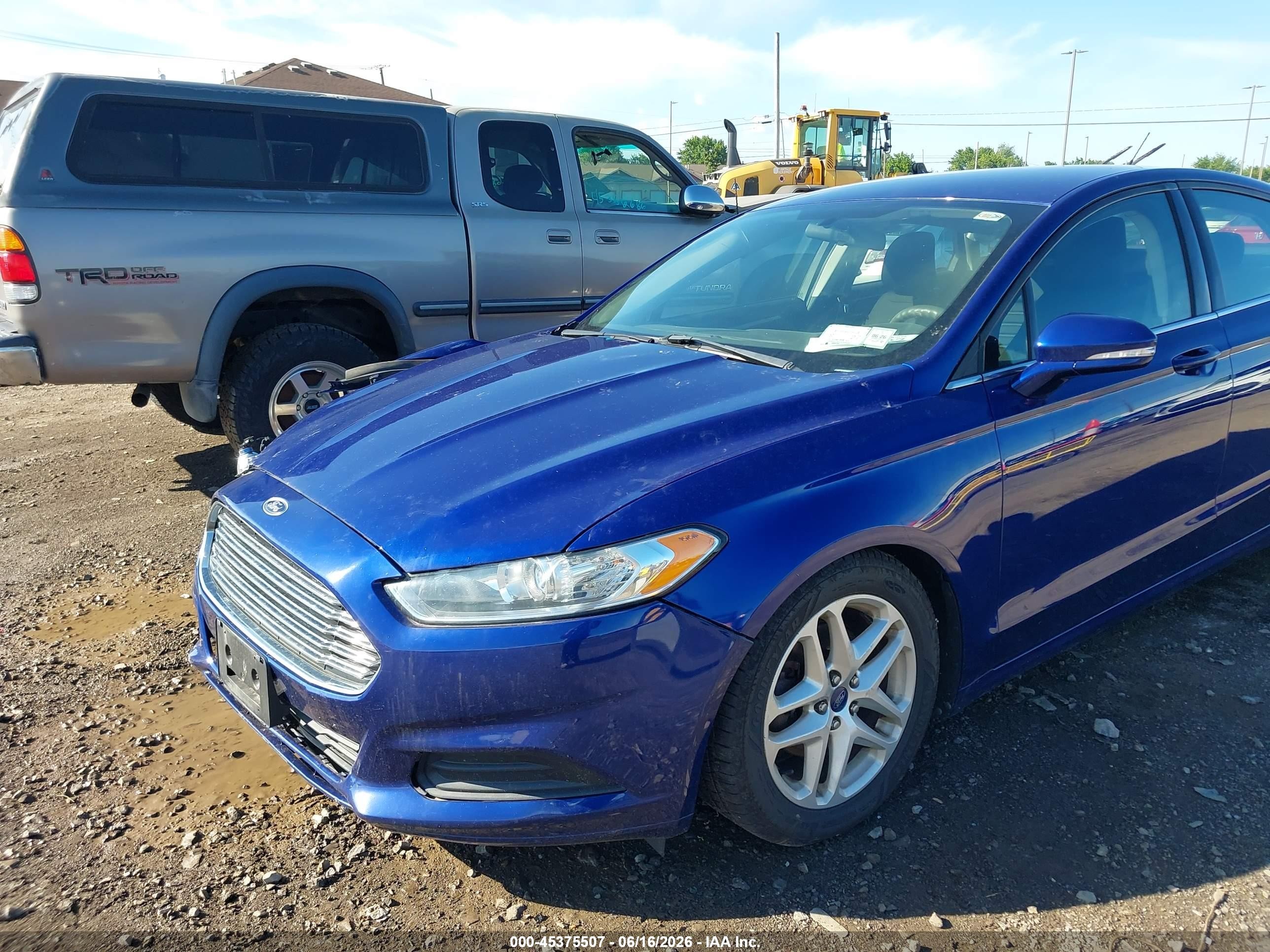 2014 Ford Fusion Se Blue vin: 3FA6P0HDXER313129