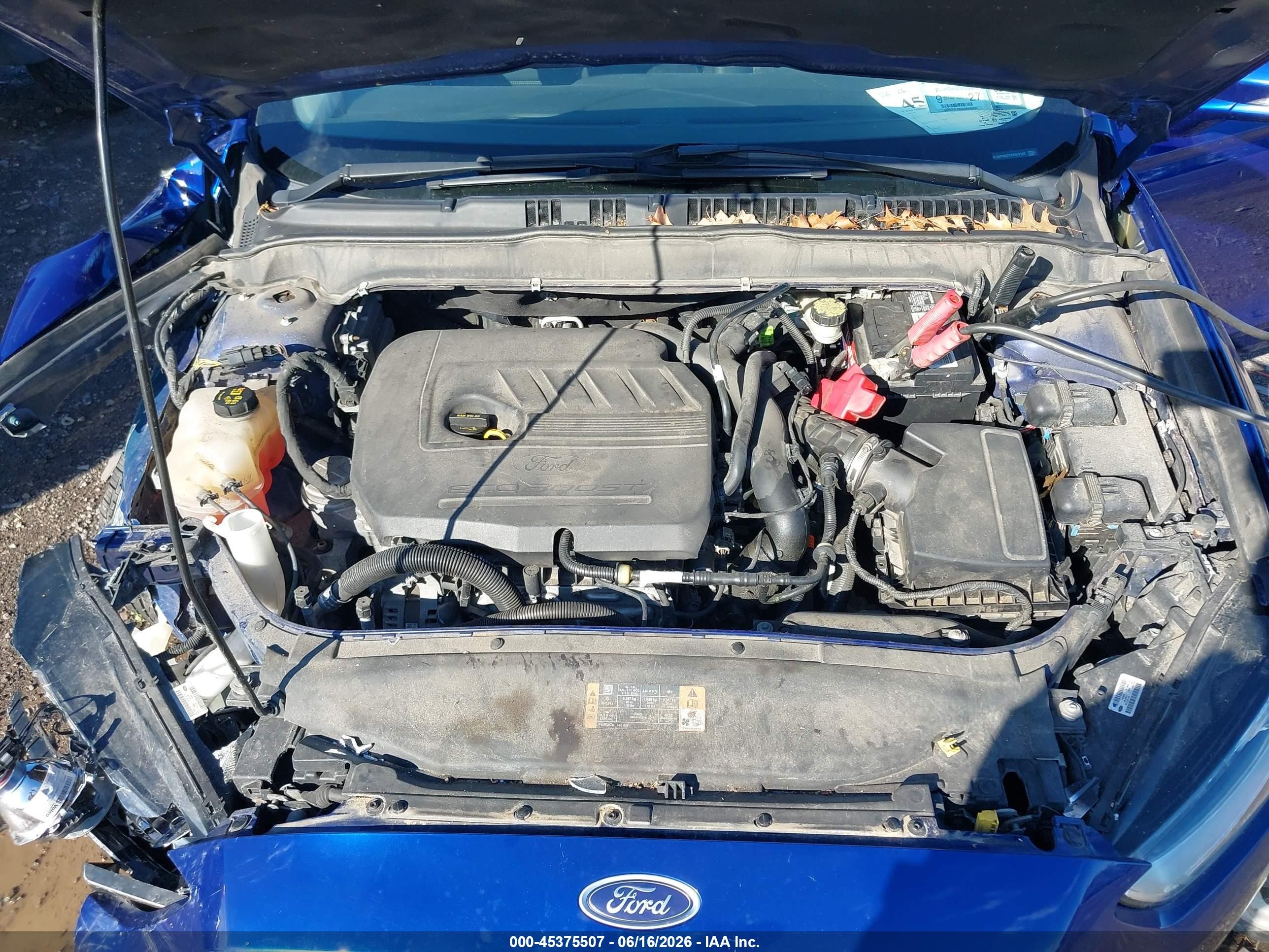 2014 Ford Fusion Se Blue vin: 3FA6P0HDXER313129