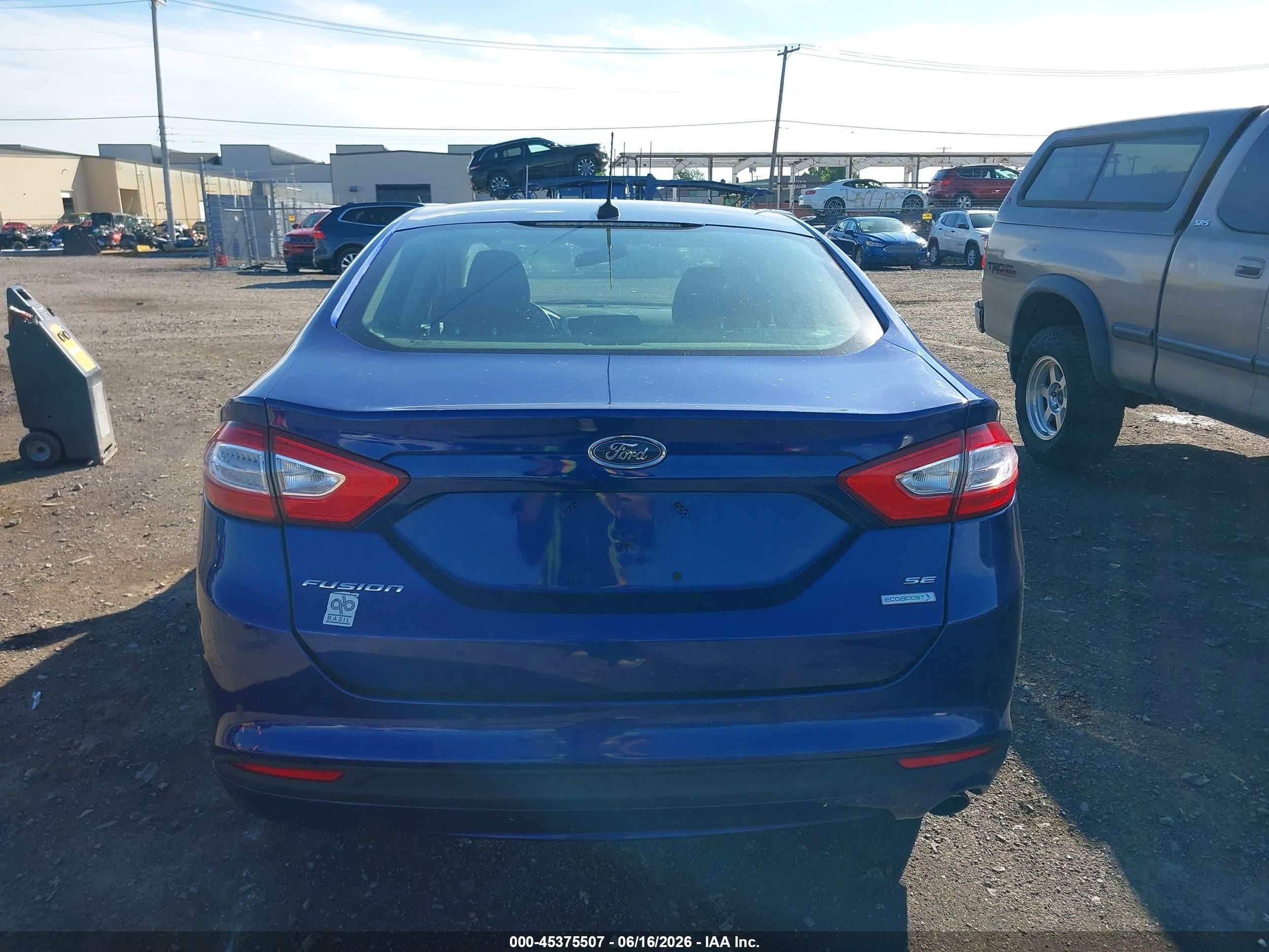 2014 Ford Fusion Se Blue vin: 3FA6P0HDXER313129