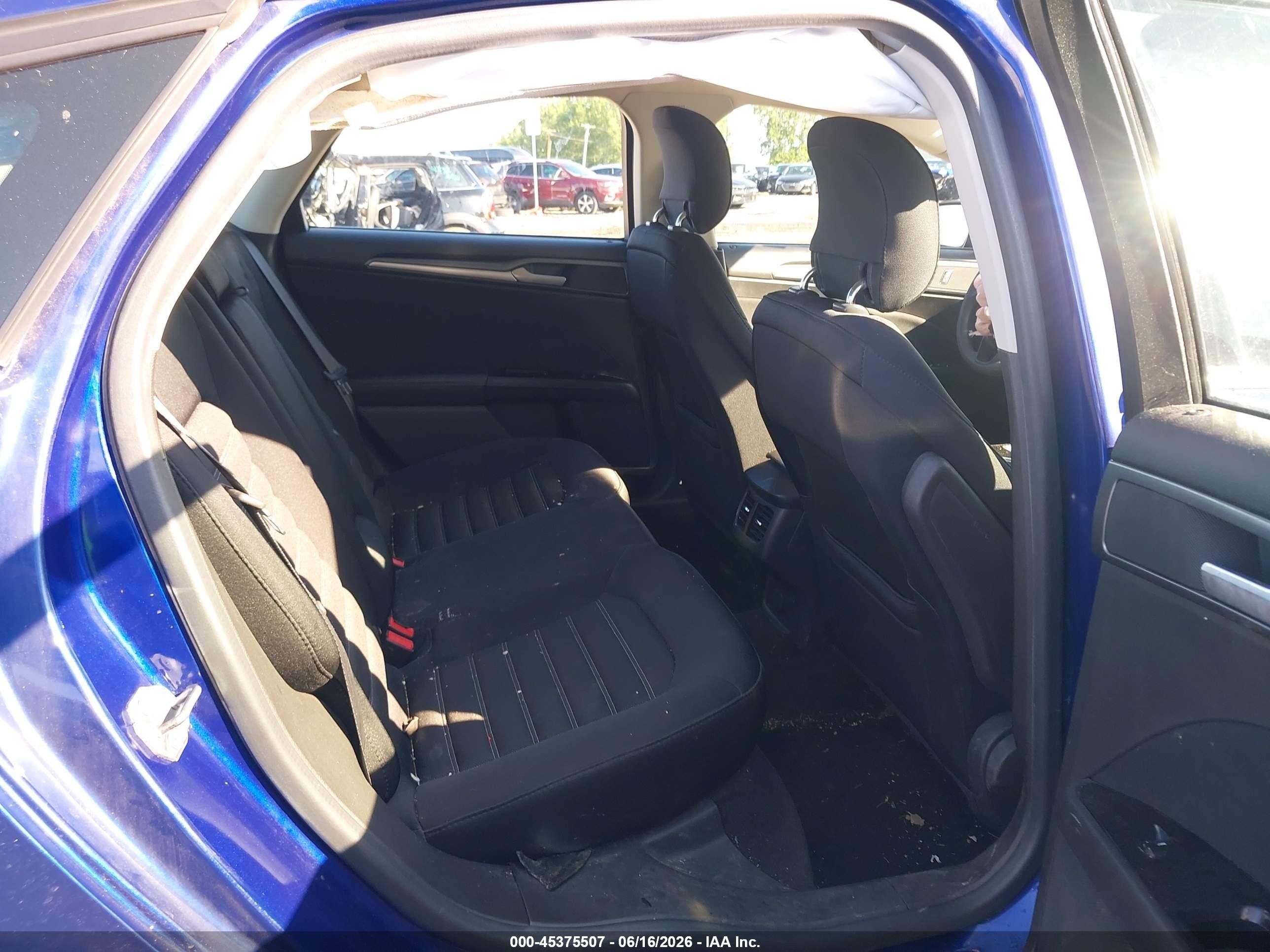 2014 Ford Fusion Se Blue vin: 3FA6P0HDXER313129