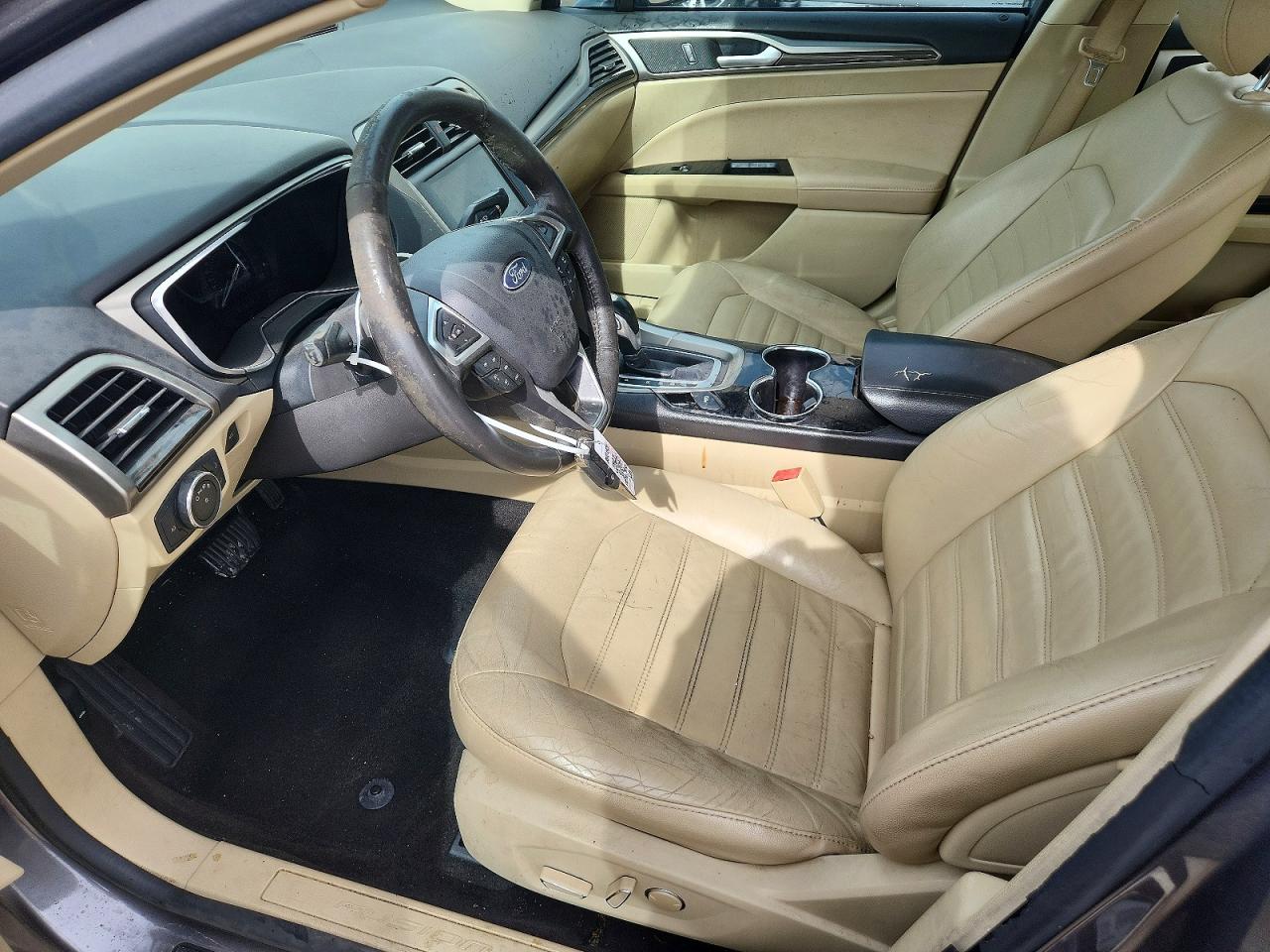 2014 Ford Fusion Se Gray vin: 3FA6P0HDXER329038