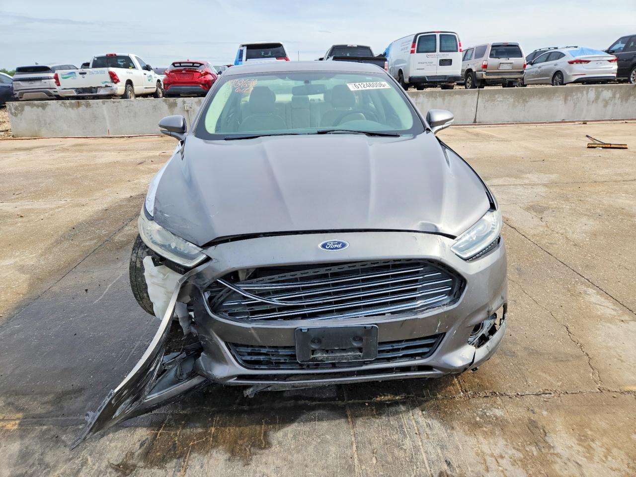 2014 Ford Fusion Se Gray vin: 3FA6P0HDXER329038