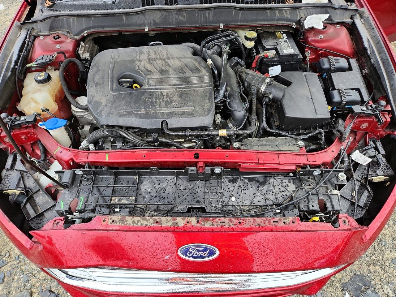 2014 Ford Fusion Se Red vin: 3FA6P0HDXER343098