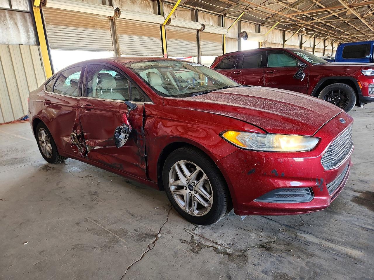 2014 Ford Fusion Se Red vin: 3FA6P0HDXER366574