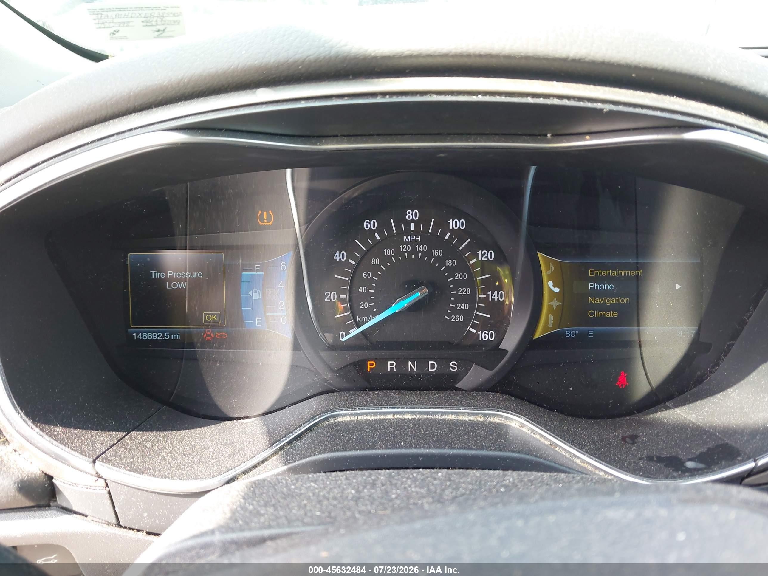 2014 Ford Fusion Se Gray vin: 3FA6P0HDXER385402