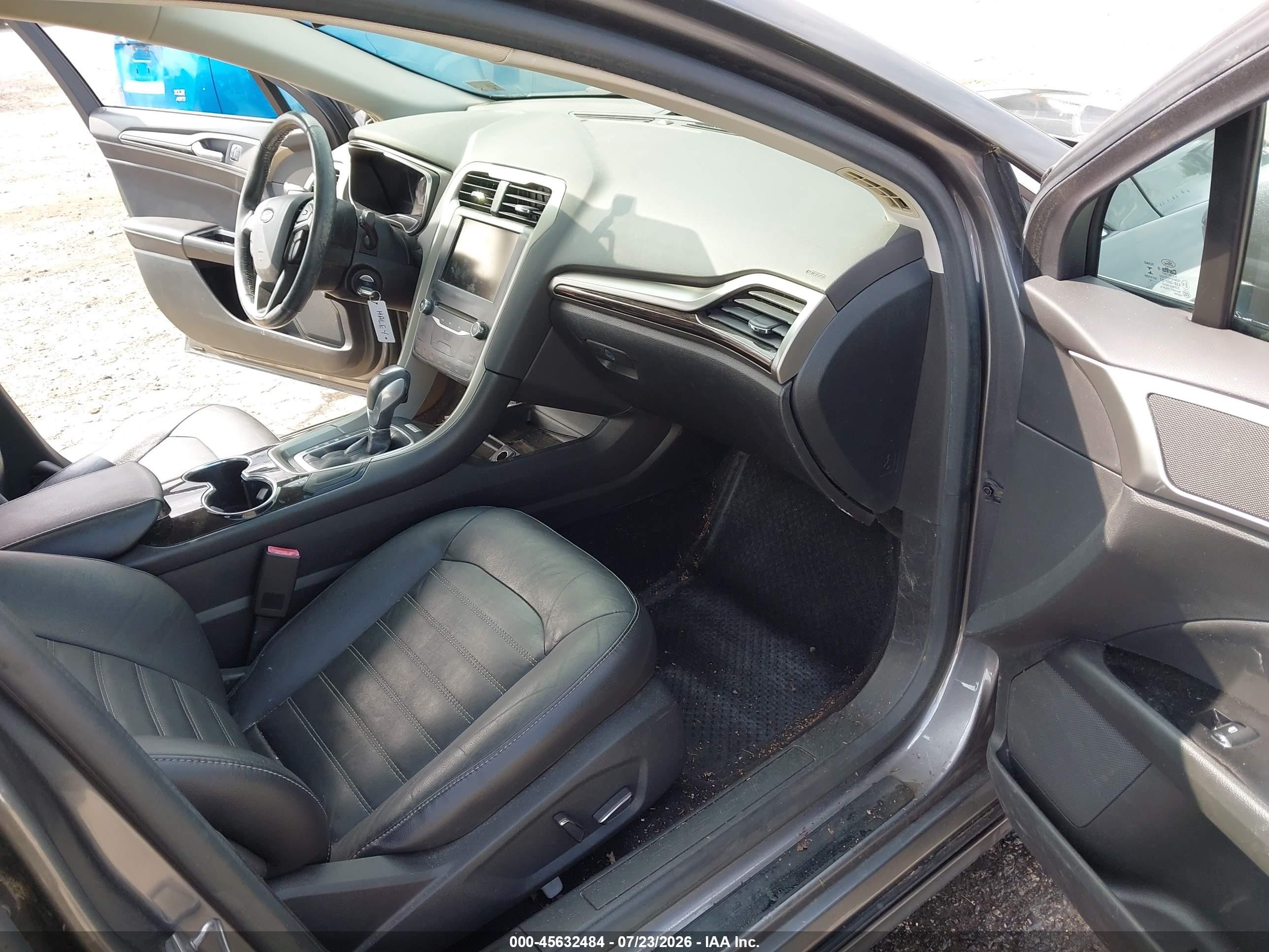2014 Ford Fusion Se Gray vin: 3FA6P0HDXER385402