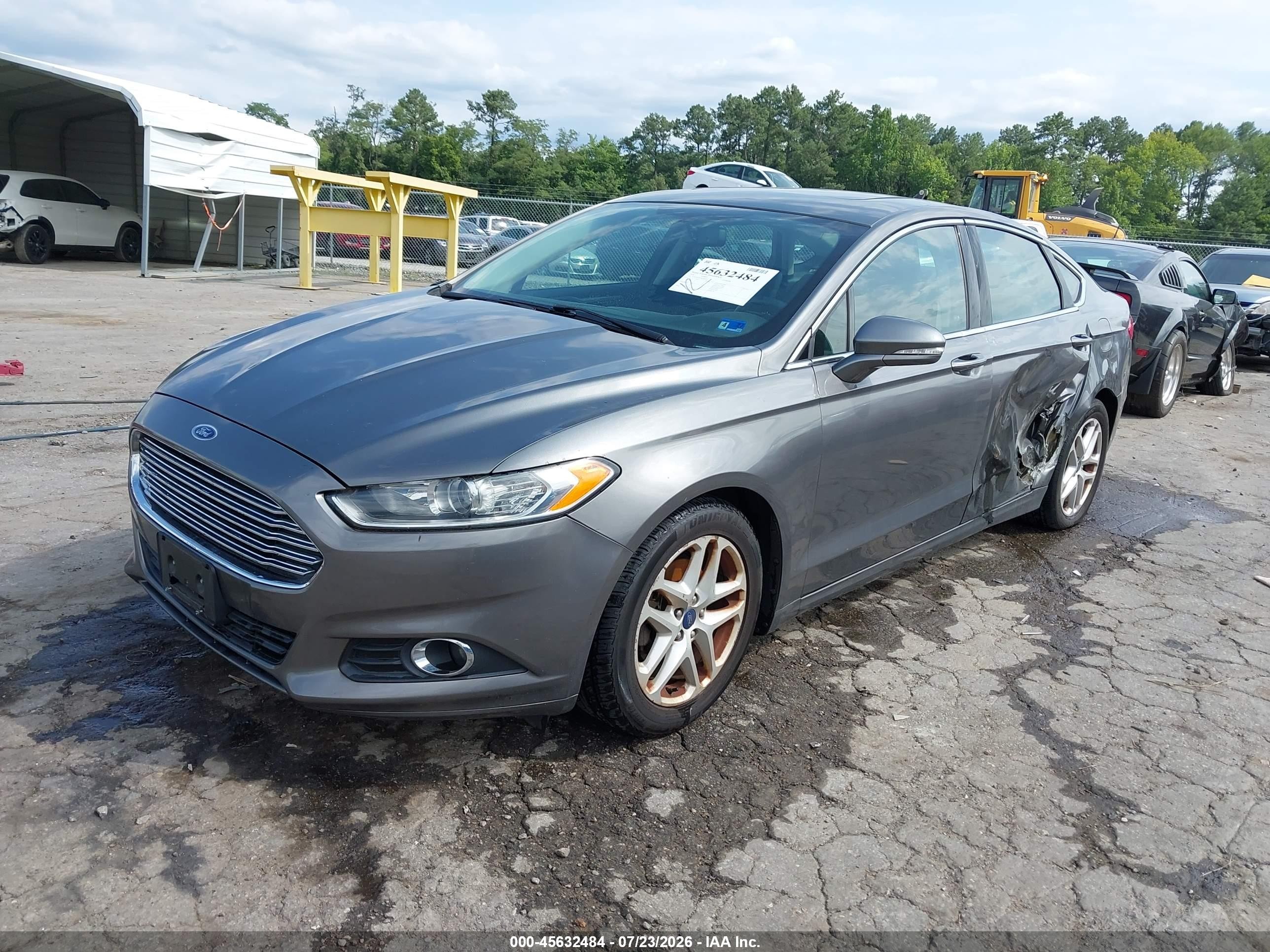 2014 Ford Fusion Se Gray vin: 3FA6P0HDXER385402