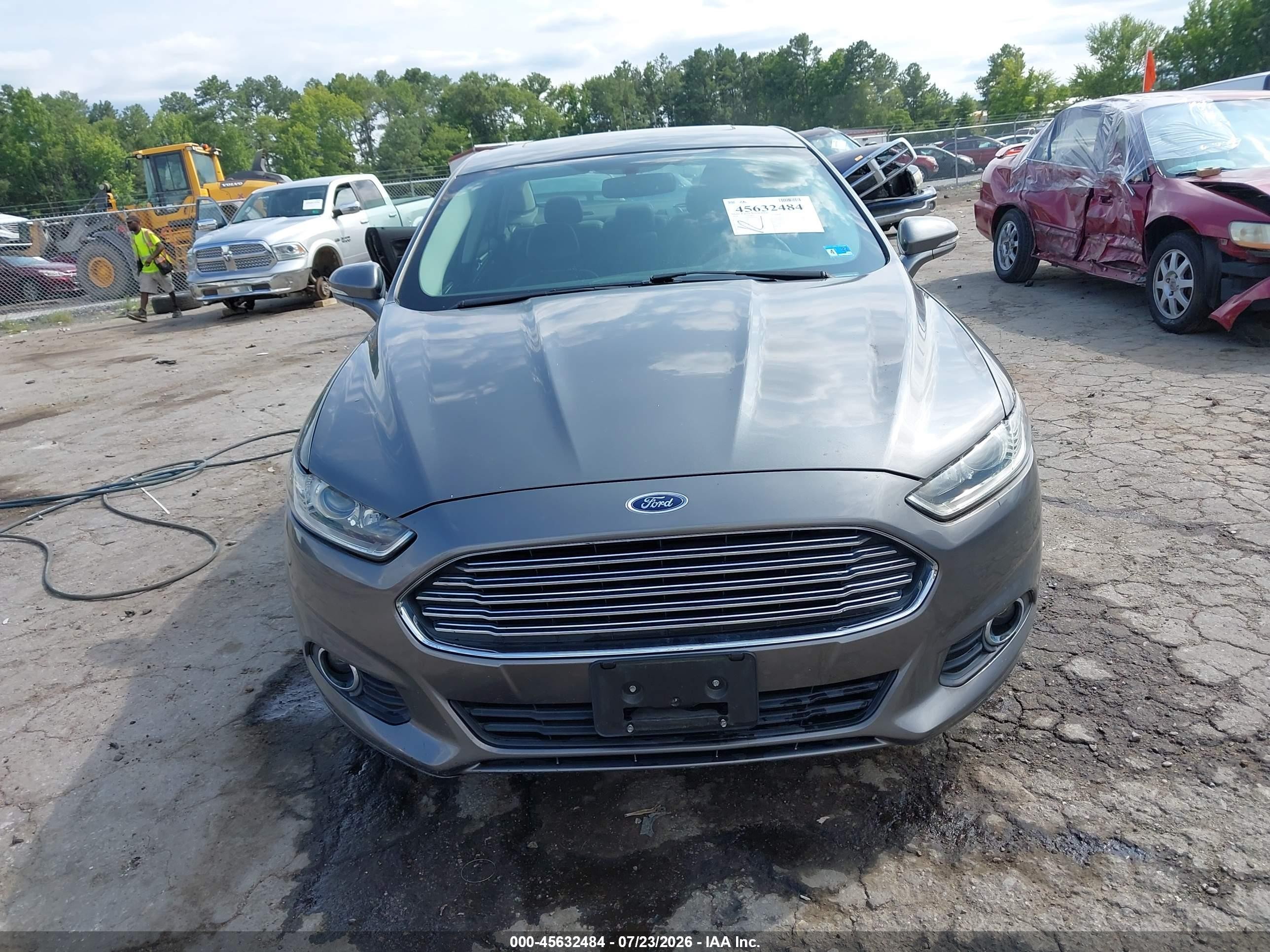 2014 Ford Fusion Se Gray vin: 3FA6P0HDXER385402