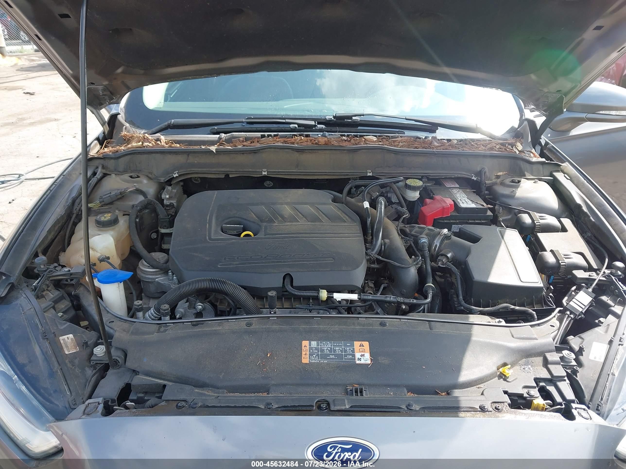 2014 Ford Fusion Se Gray vin: 3FA6P0HDXER385402
