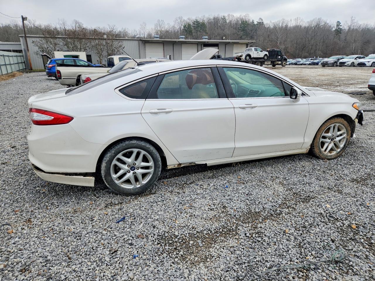 2015 Ford Fusion Se White vin: 3FA6P0HDXFR207149