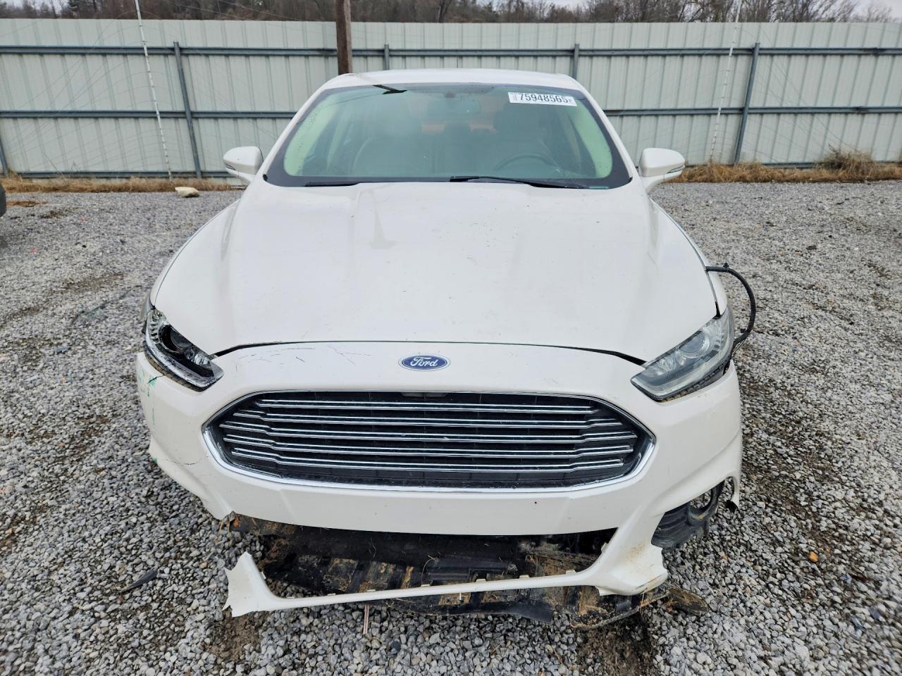 2015 Ford Fusion Se White vin: 3FA6P0HDXFR207149
