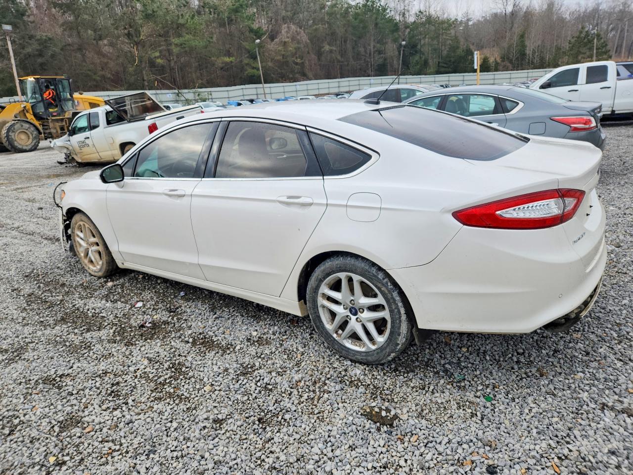 2015 Ford Fusion Se White vin: 3FA6P0HDXFR207149