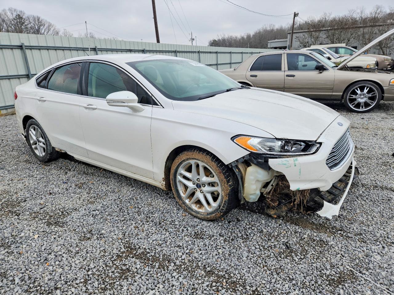 2015 Ford Fusion Se White vin: 3FA6P0HDXFR207149