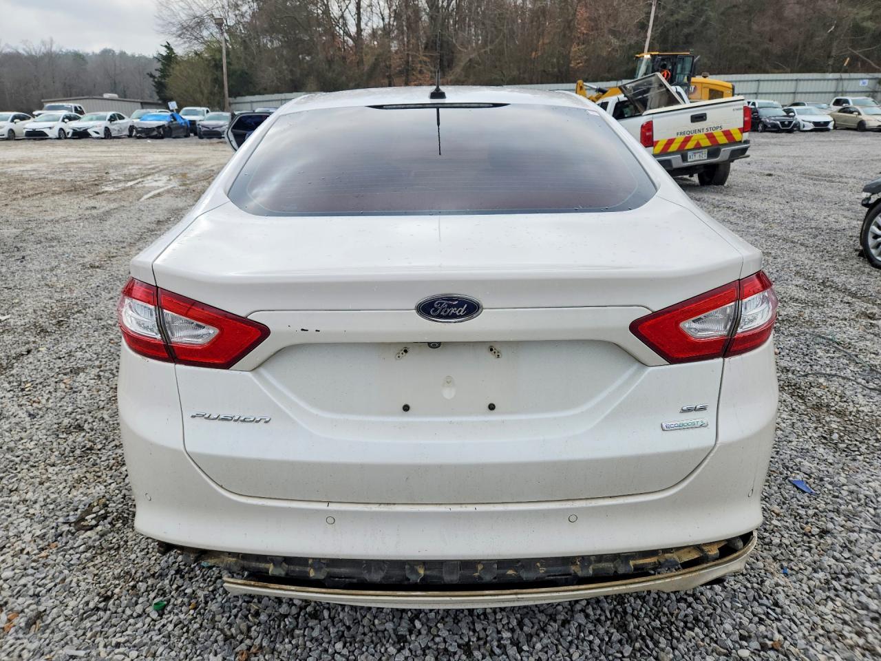 2015 Ford Fusion Se White vin: 3FA6P0HDXFR207149