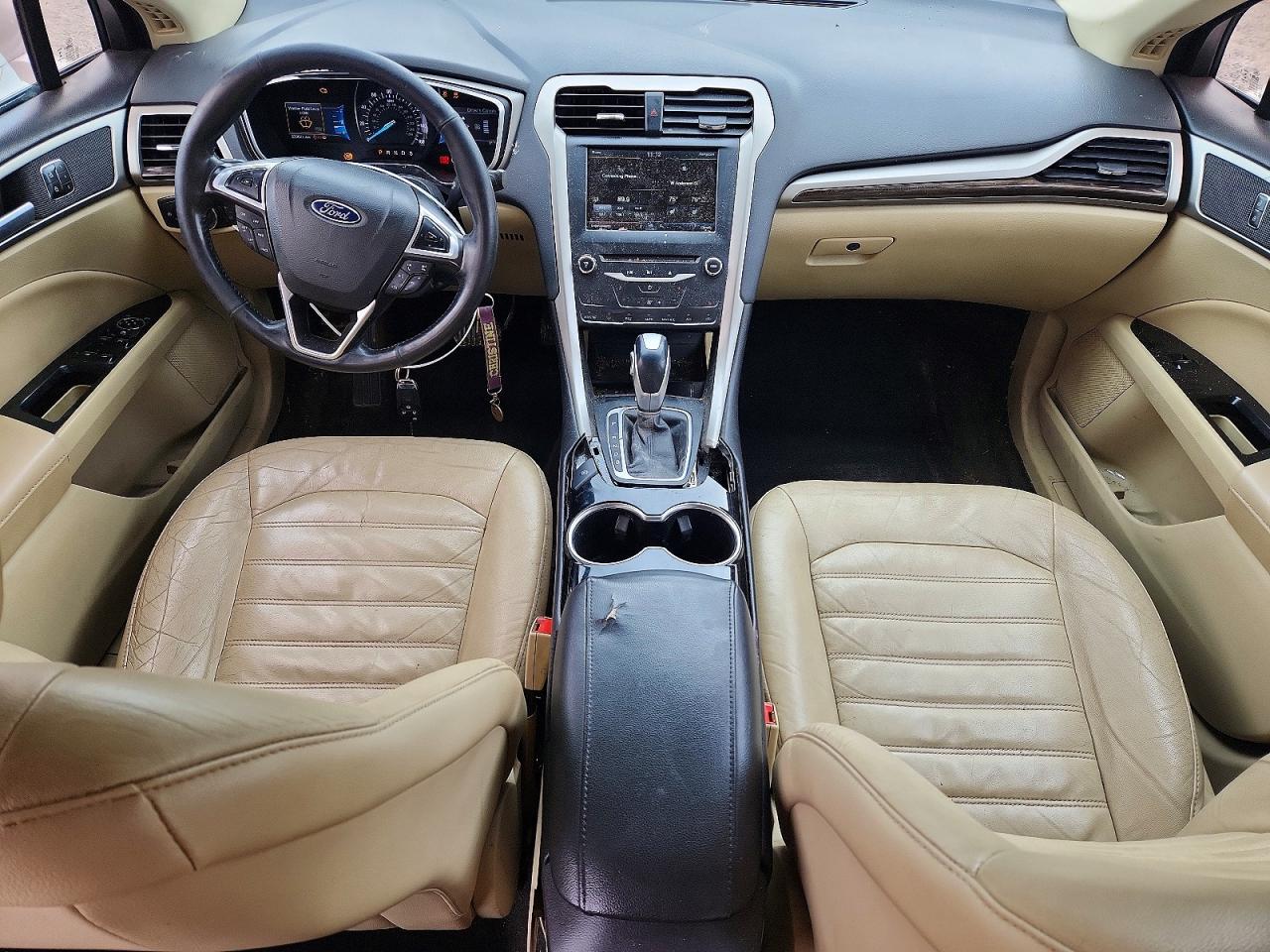 2015 Ford Fusion Se White vin: 3FA6P0HDXFR207149