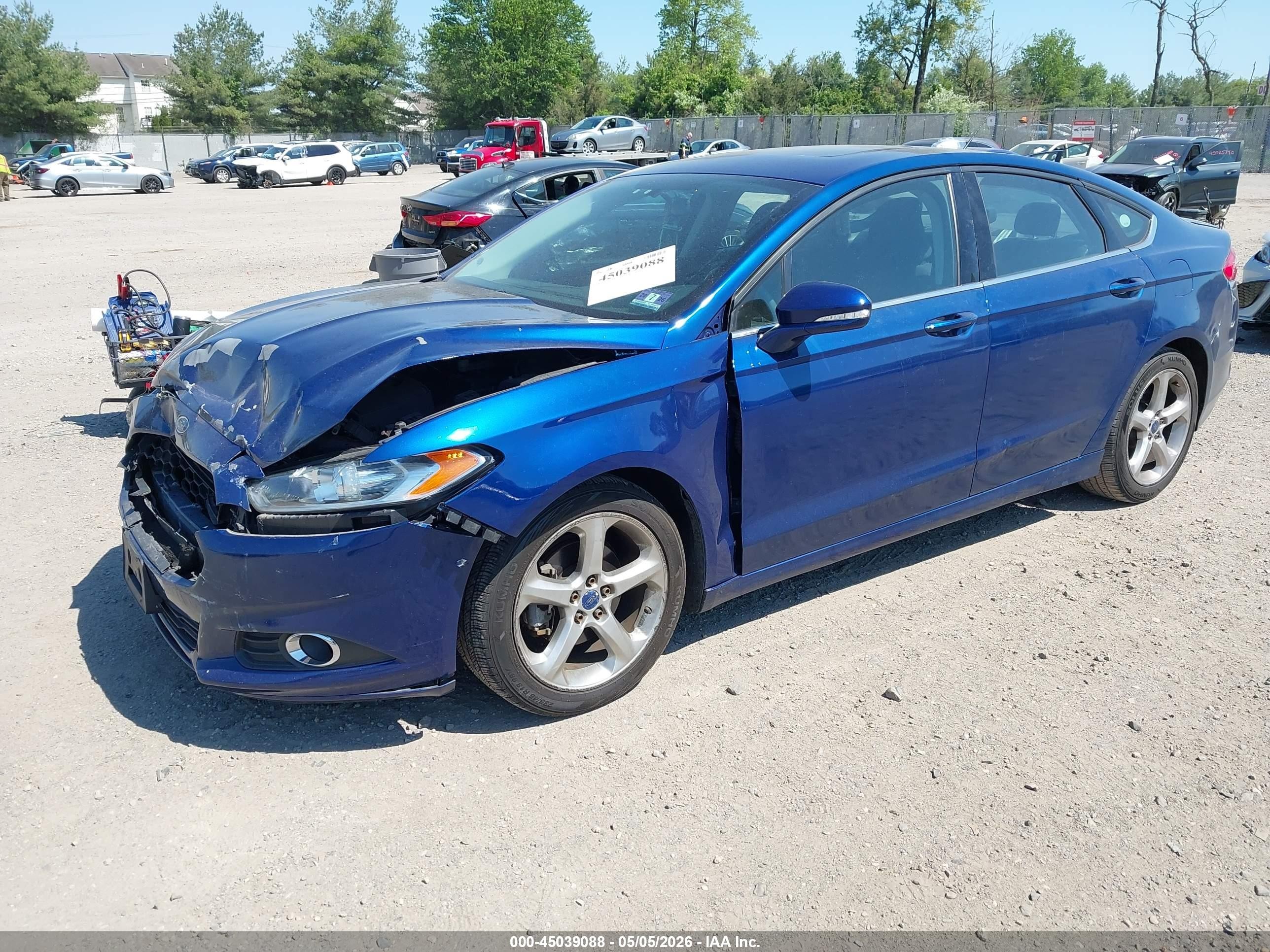 2015 Ford Fusion Se Blue vin: 3FA6P0HDXFR217423