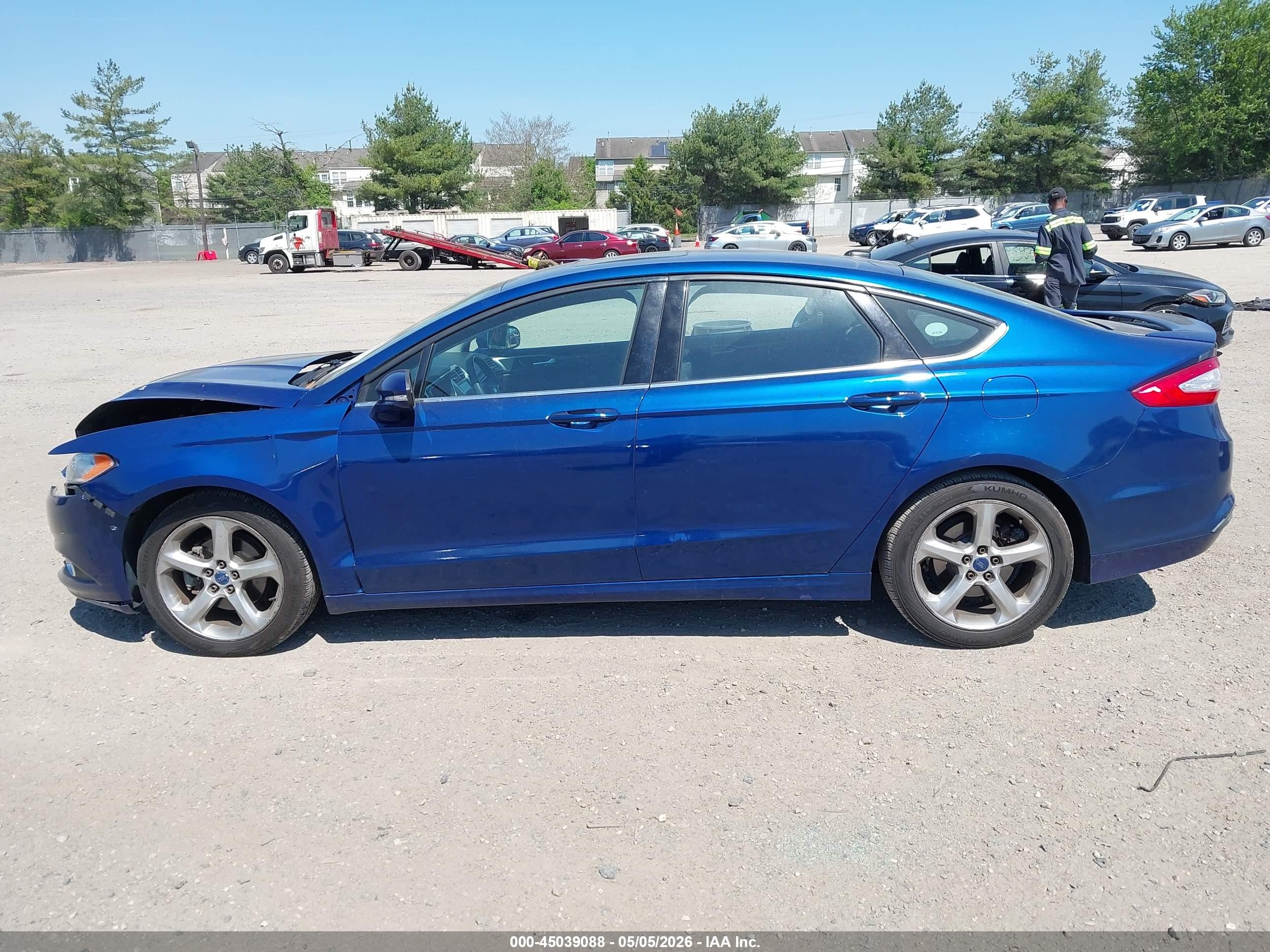 2015 Ford Fusion Se Blue vin: 3FA6P0HDXFR217423
