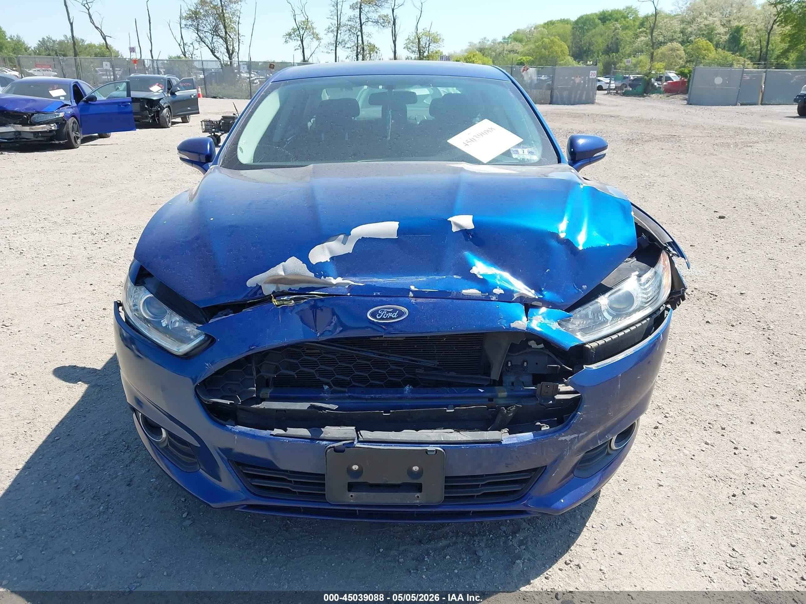 2015 Ford Fusion Se Blue vin: 3FA6P0HDXFR217423