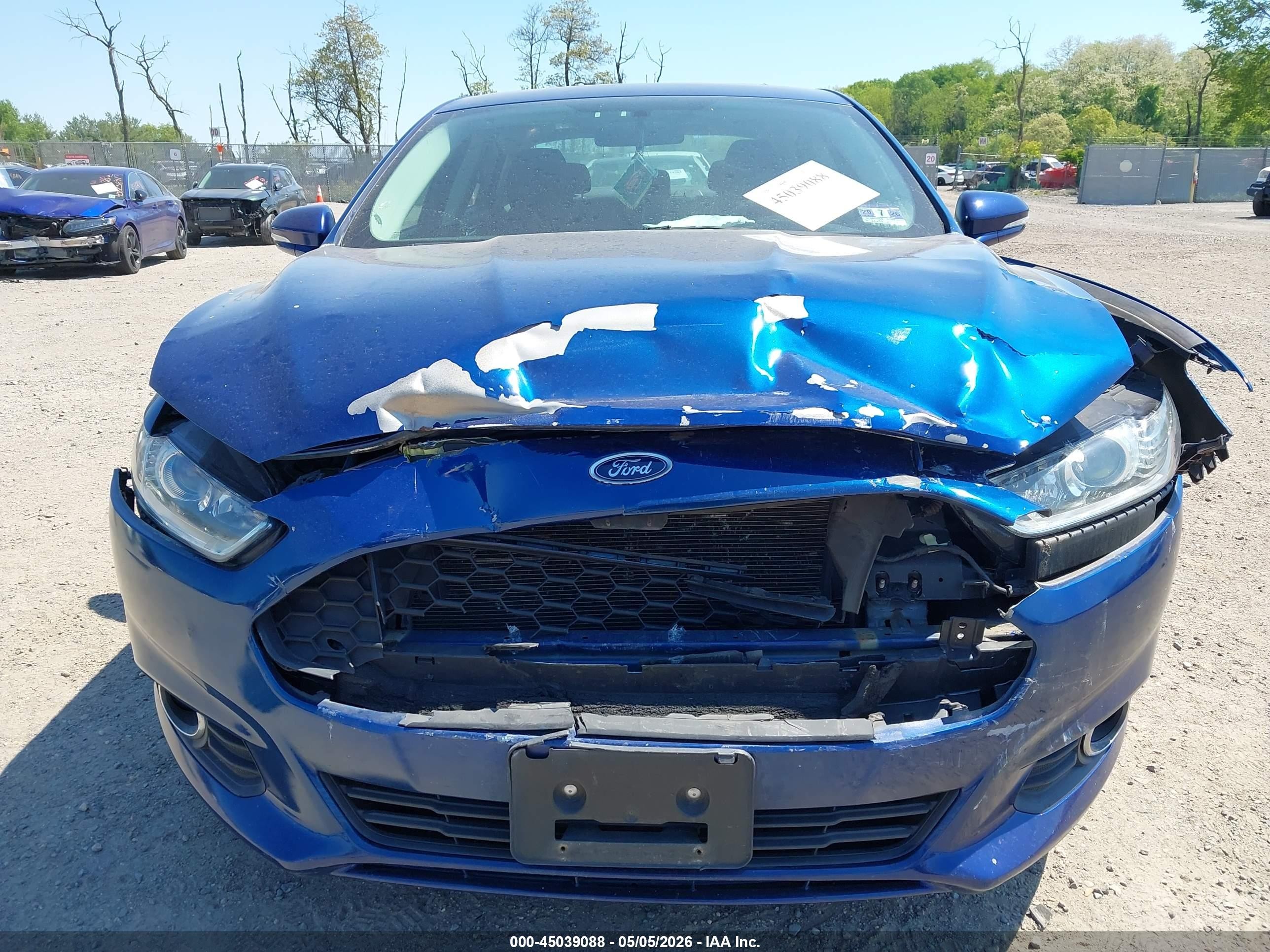 2015 Ford Fusion Se Blue vin: 3FA6P0HDXFR217423