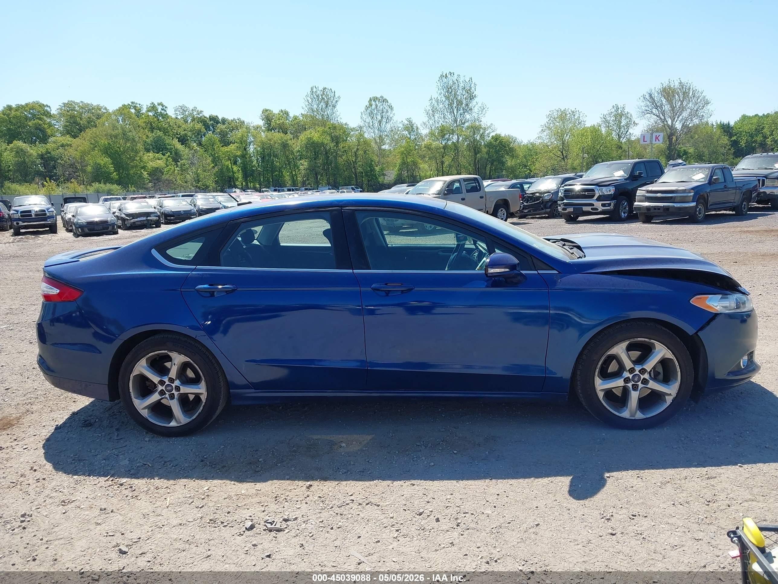 2015 Ford Fusion Se Blue vin: 3FA6P0HDXFR217423