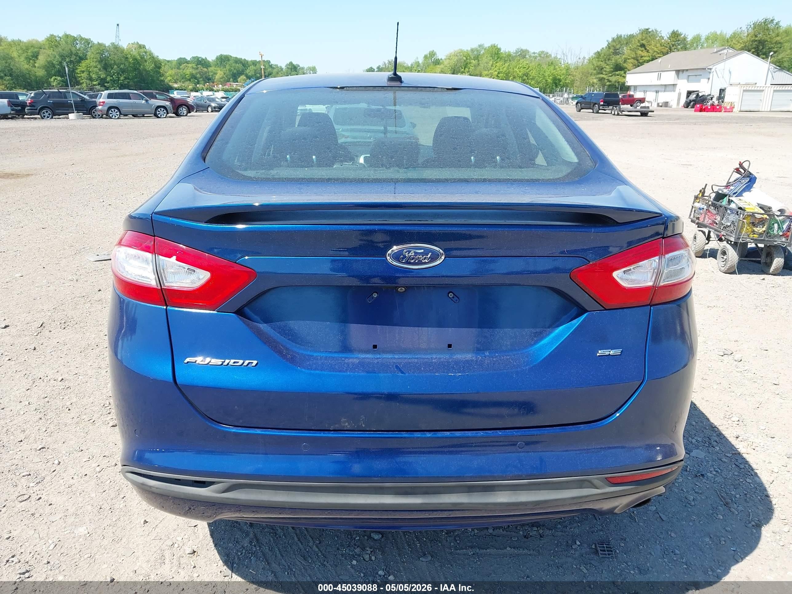 2015 Ford Fusion Se Blue vin: 3FA6P0HDXFR217423
