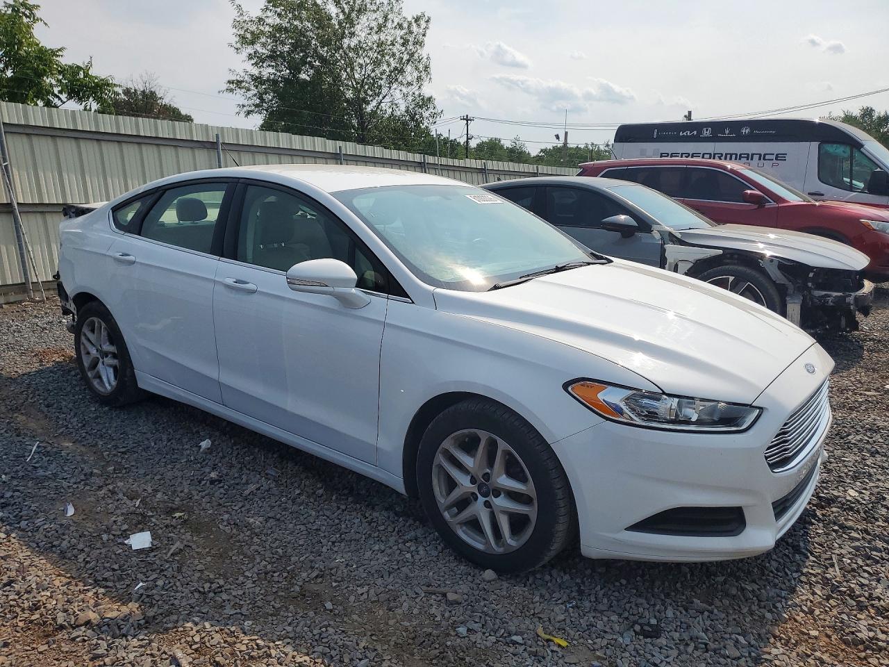 2015 Ford Fusion Se White vin: 3FA6P0HDXFR236277