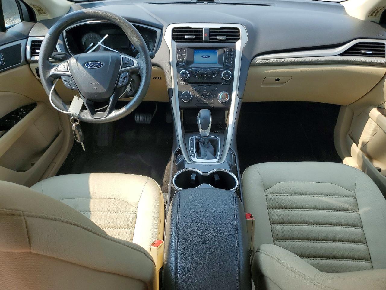 2015 Ford Fusion Se White vin: 3FA6P0HDXFR236277