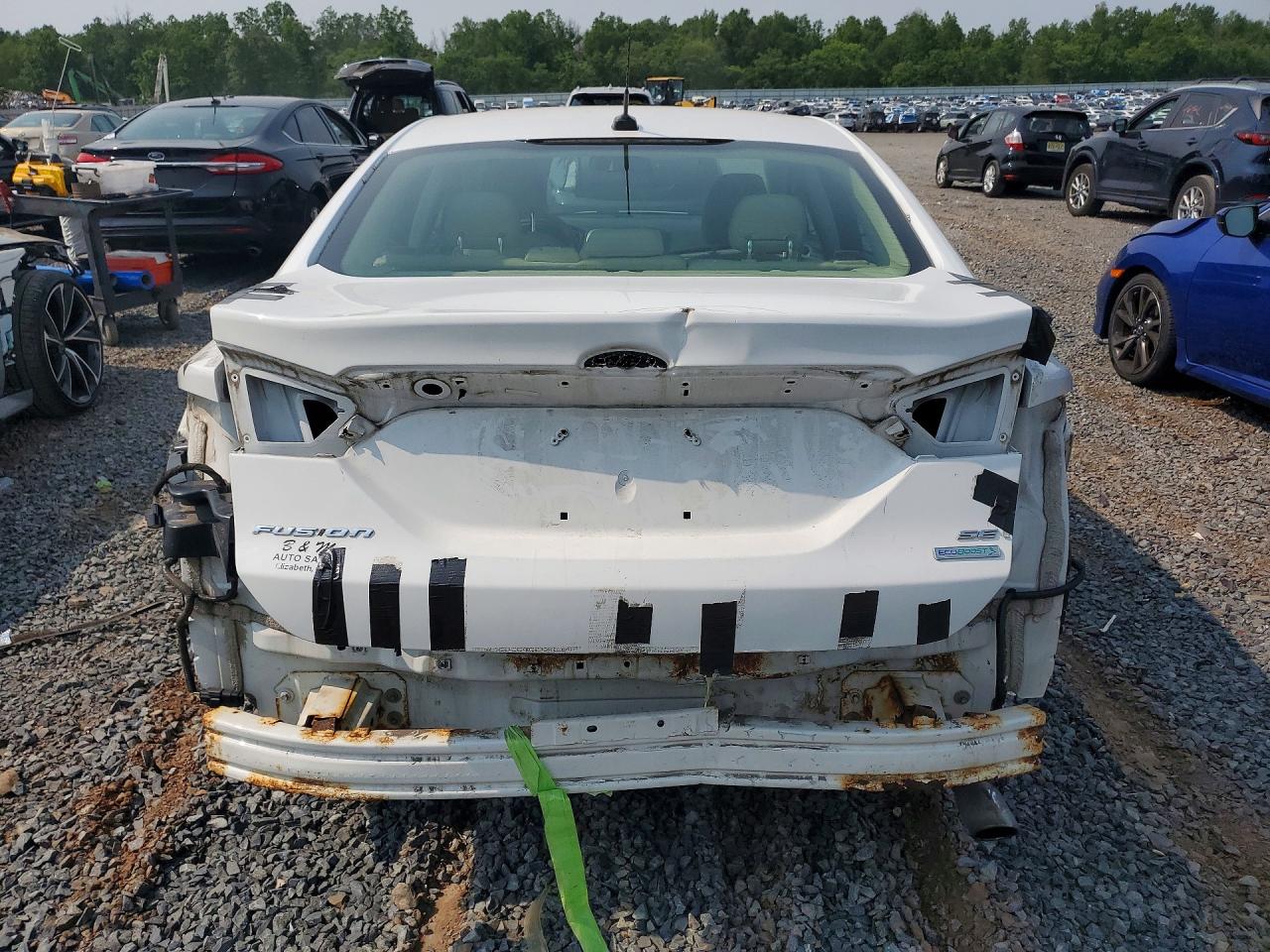 2015 Ford Fusion Se White vin: 3FA6P0HDXFR236277