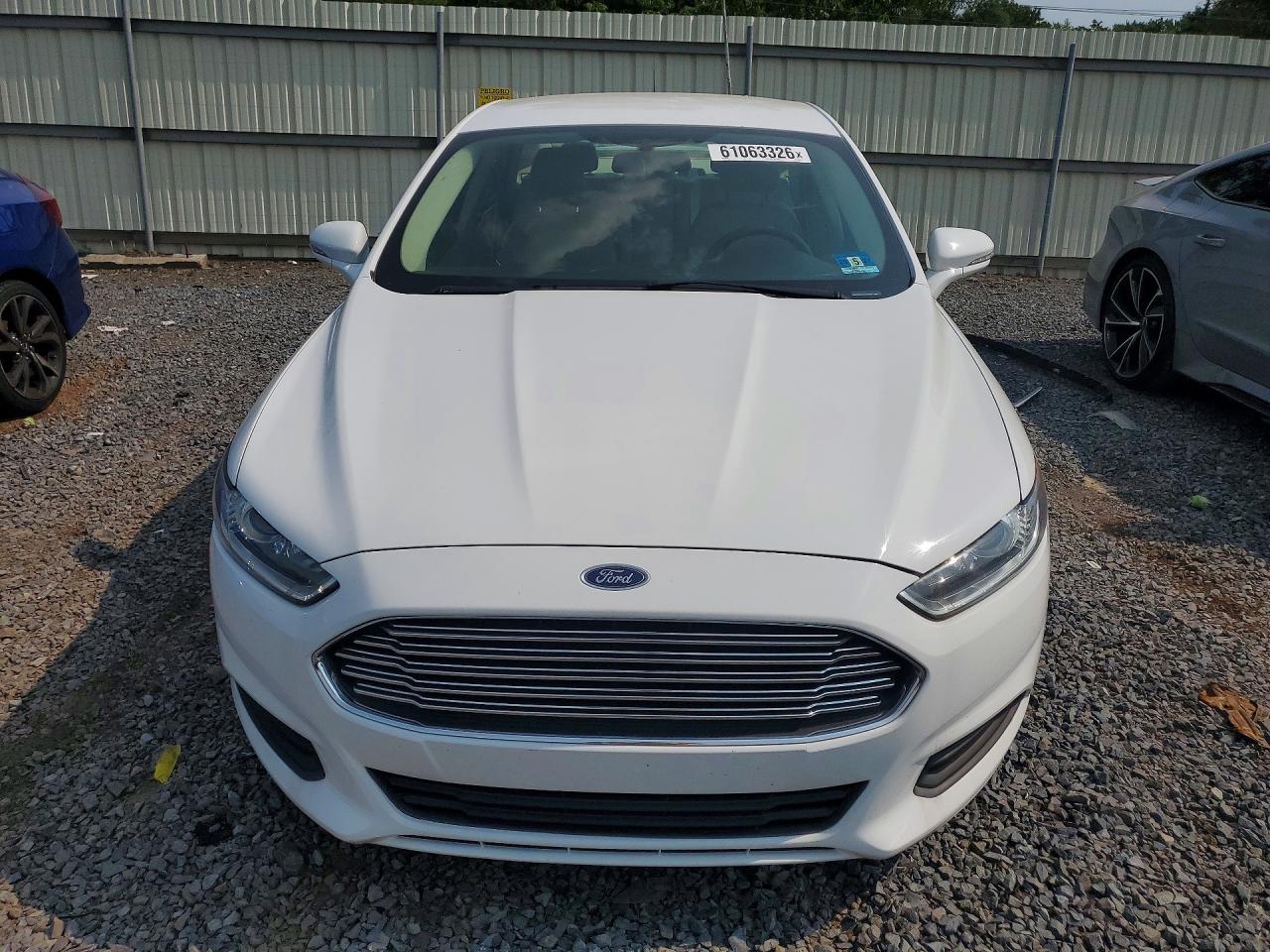 2015 Ford Fusion Se White vin: 3FA6P0HDXFR236277