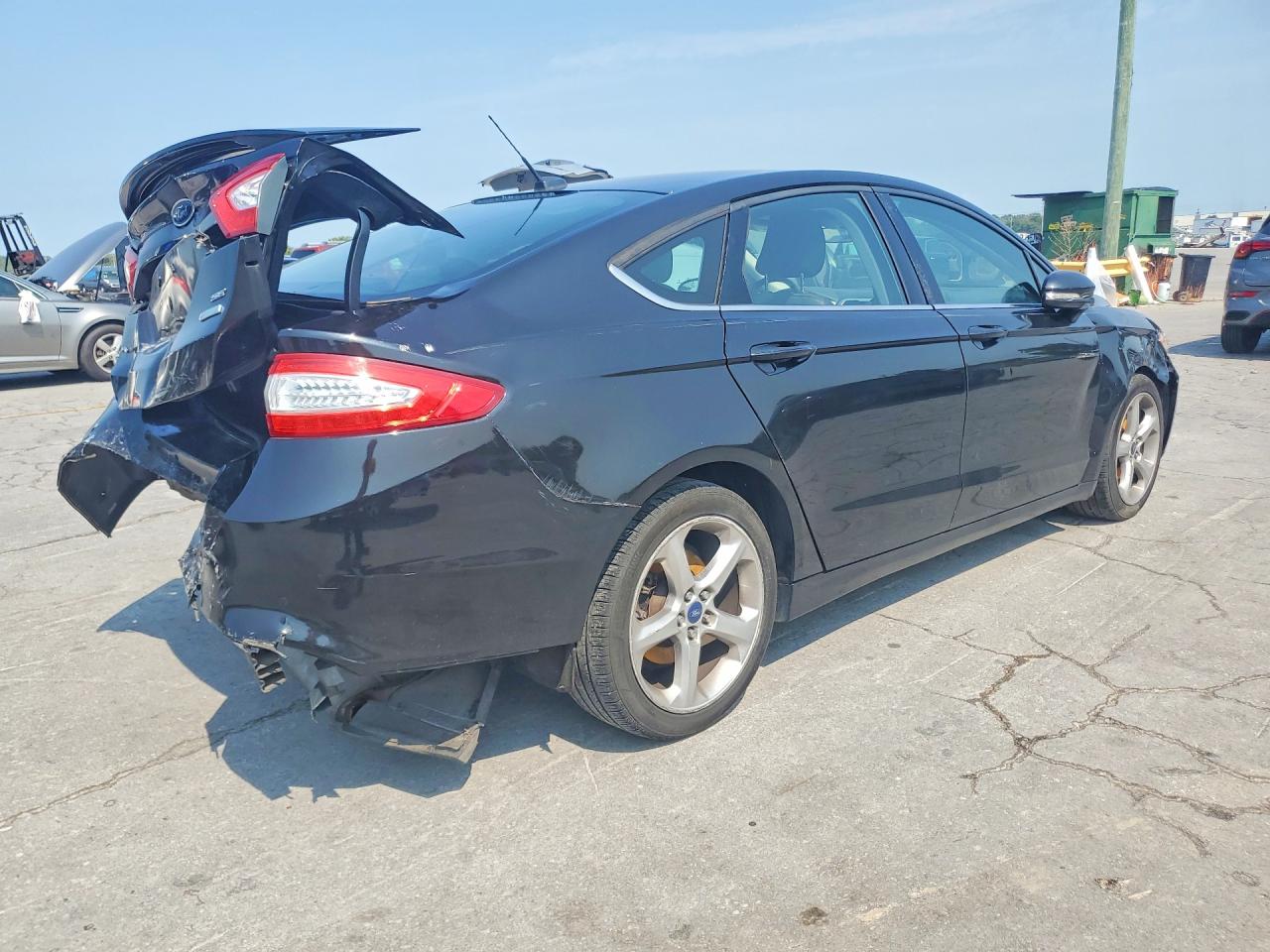 2015 Ford Fusion Se Black vin: 3FA6P0HDXFR236733