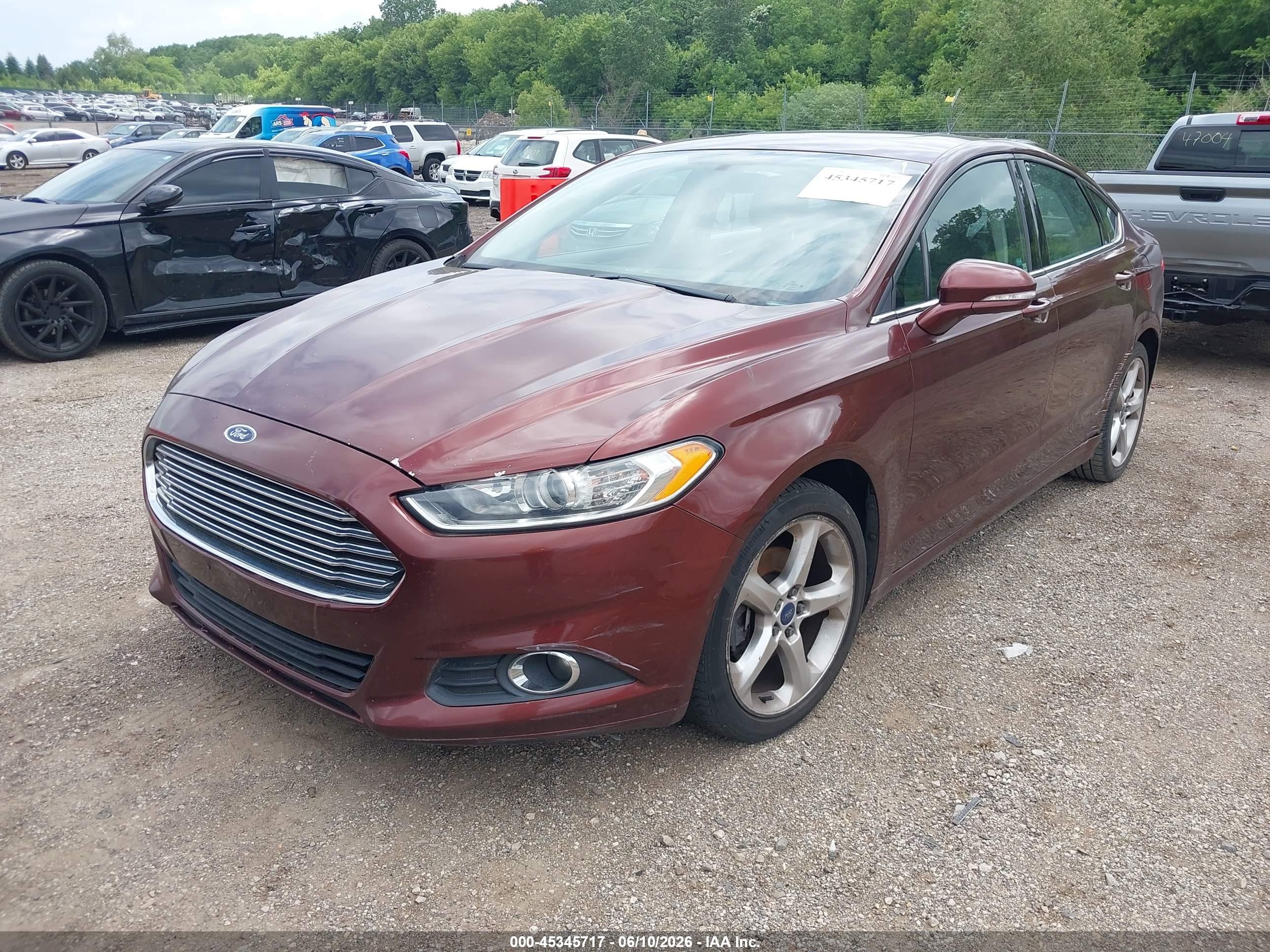 2015 Ford Fusion Se Red vin: 3FA6P0HDXFR236845