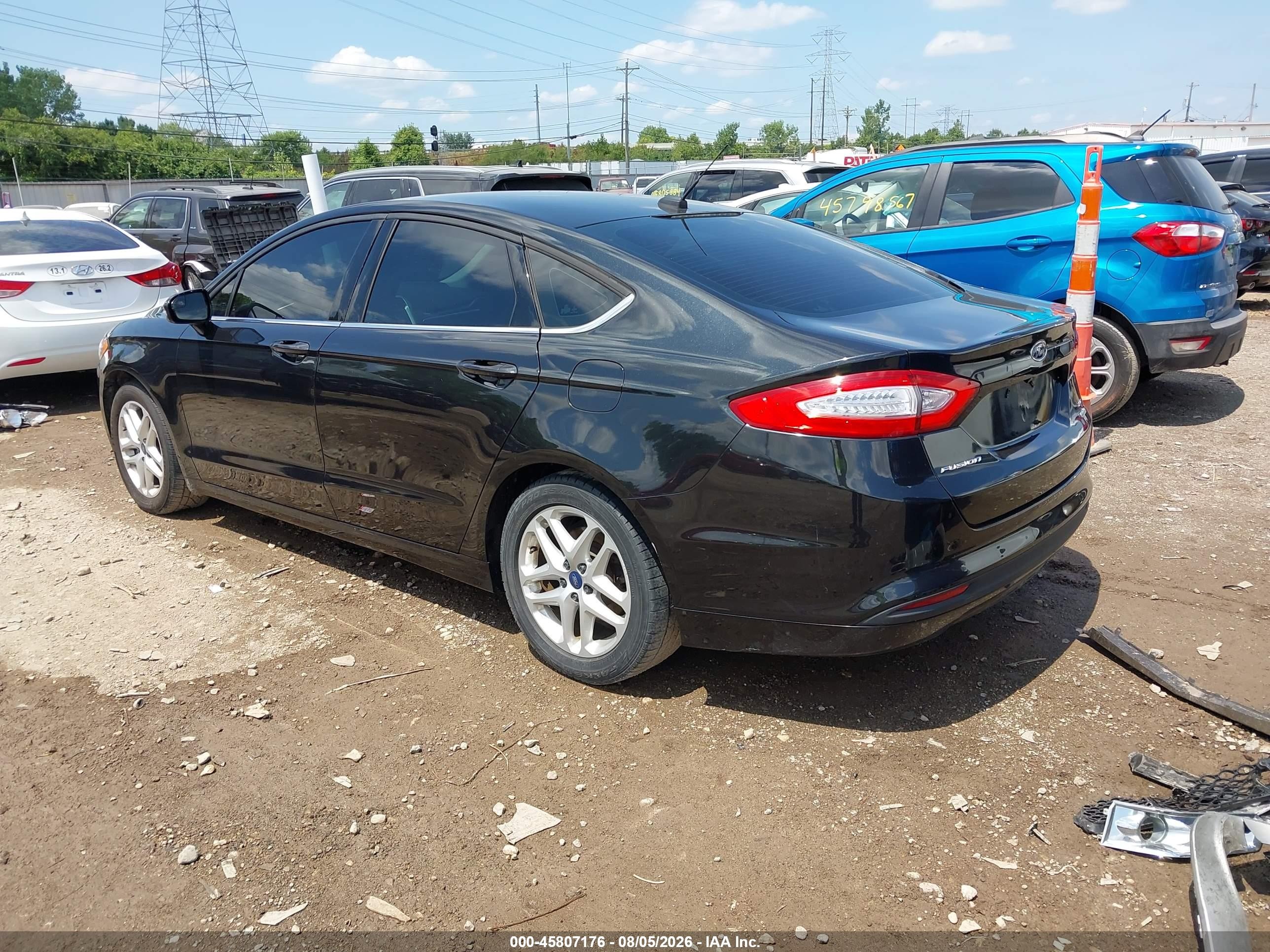 2015 Ford Fusion Se Black vin: 3FA6P0HDXFR261535