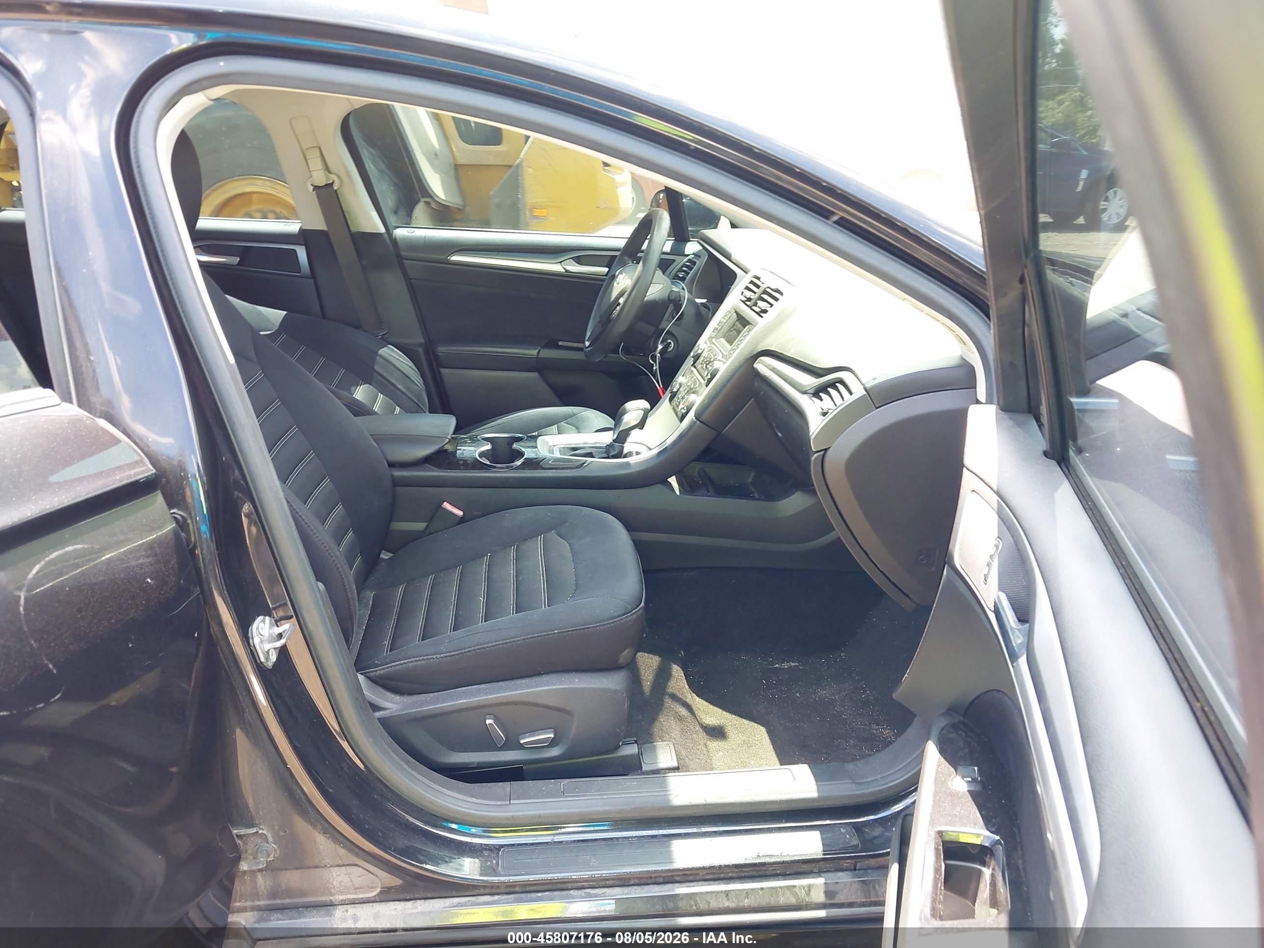2015 Ford Fusion Se Black vin: 3FA6P0HDXFR261535