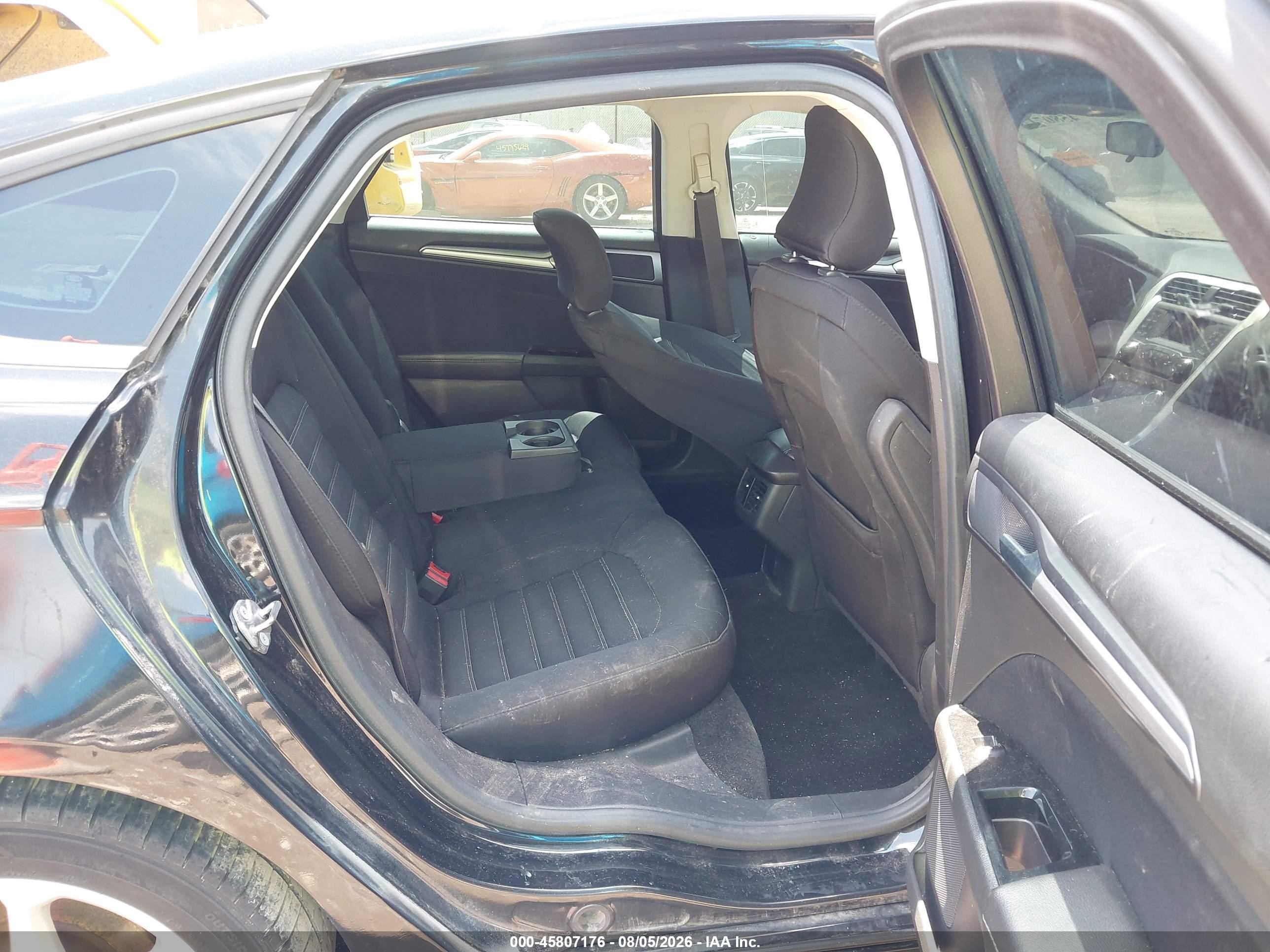 2015 Ford Fusion Se Black vin: 3FA6P0HDXFR261535