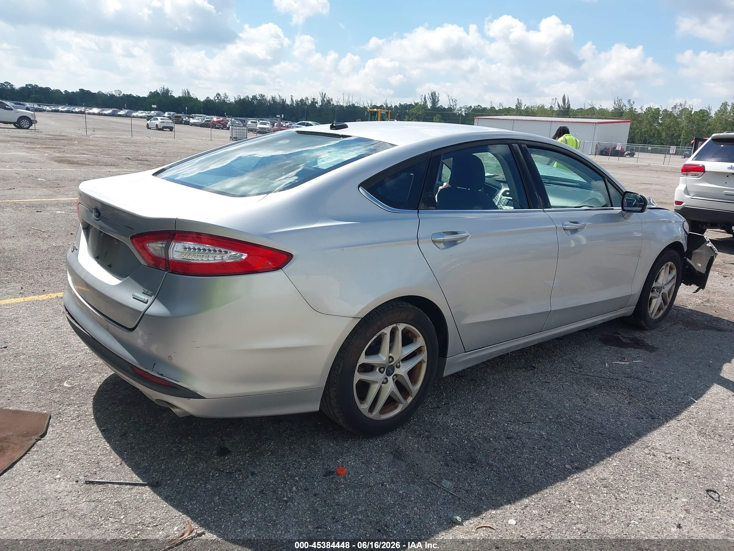 2015 Ford Fusion Se Silver vin: 3FA6P0HDXFR261745