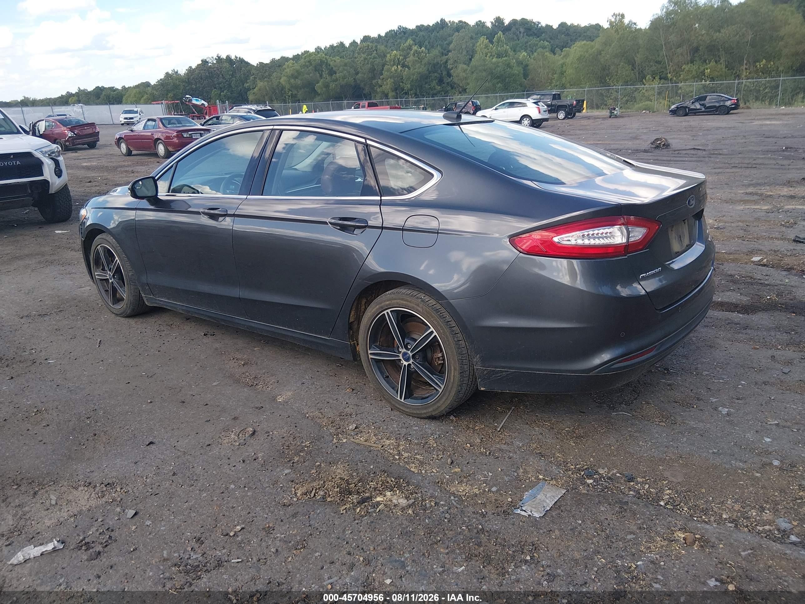 2015 Ford Fusion Se Gray vin: 3FA6P0HDXFR301029