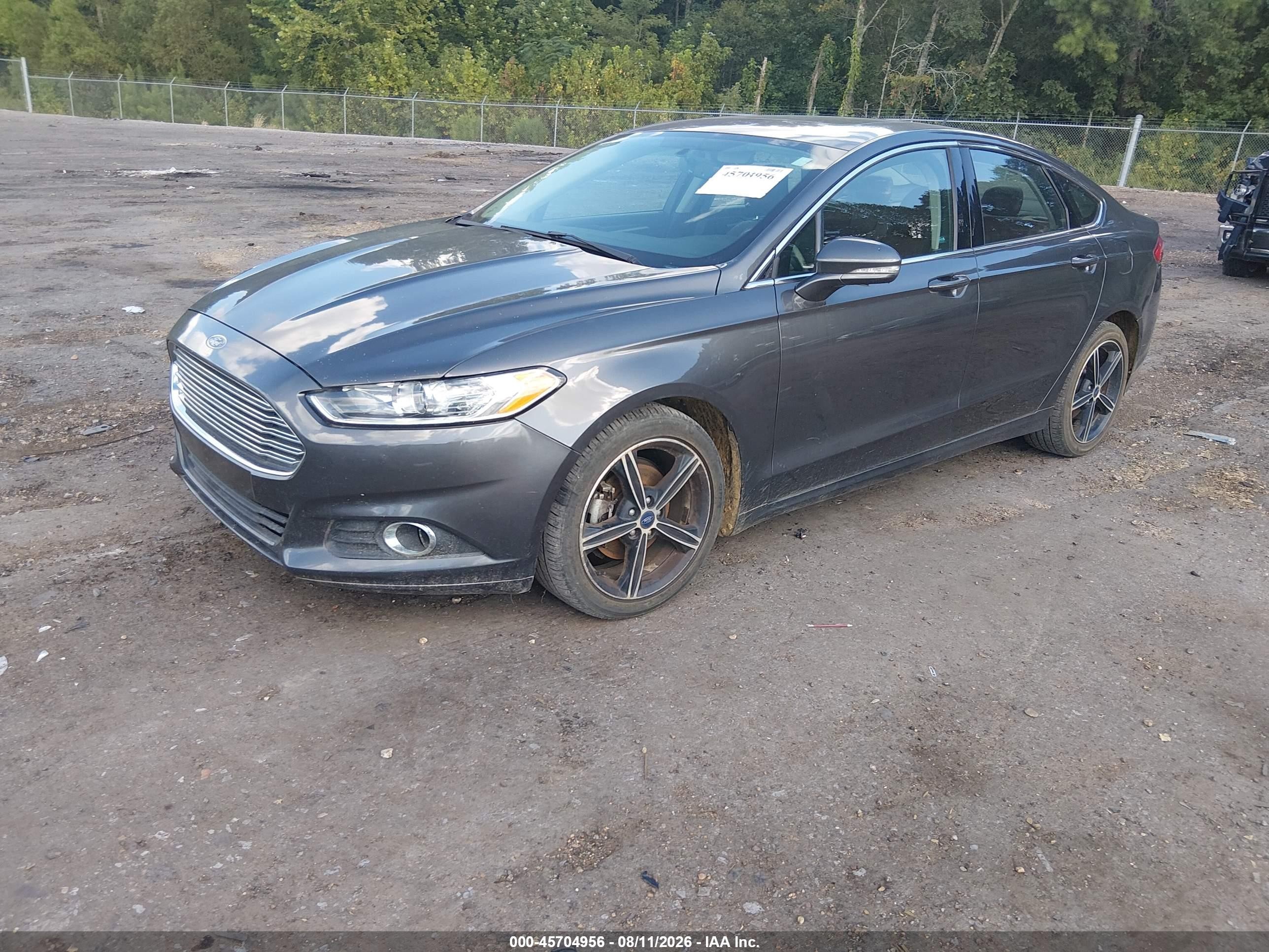 2015 Ford Fusion Se Gray vin: 3FA6P0HDXFR301029