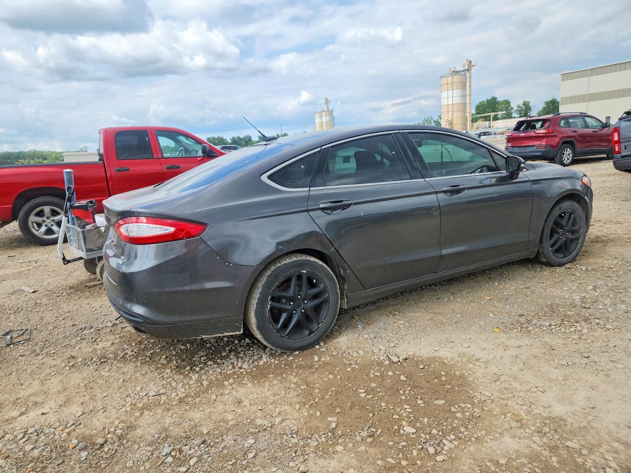 2015 Ford Fusion Se Gray vin: 3FA6P0HDXFR303119
