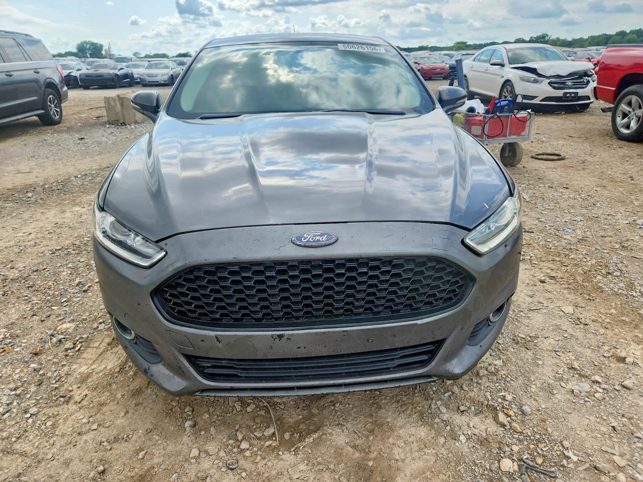 2015 Ford Fusion Se Gray vin: 3FA6P0HDXFR303119