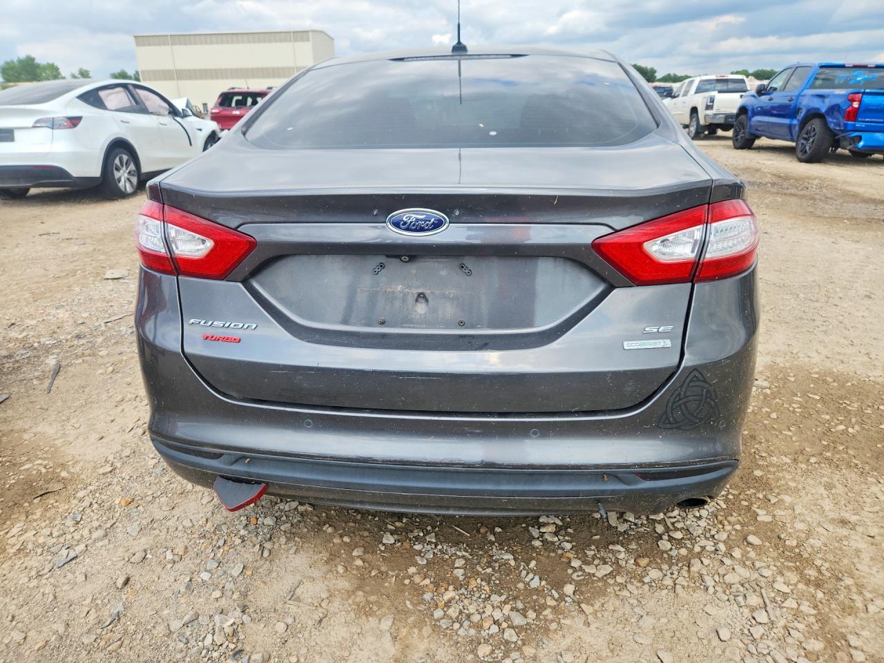 2015 Ford Fusion Se Gray vin: 3FA6P0HDXFR303119