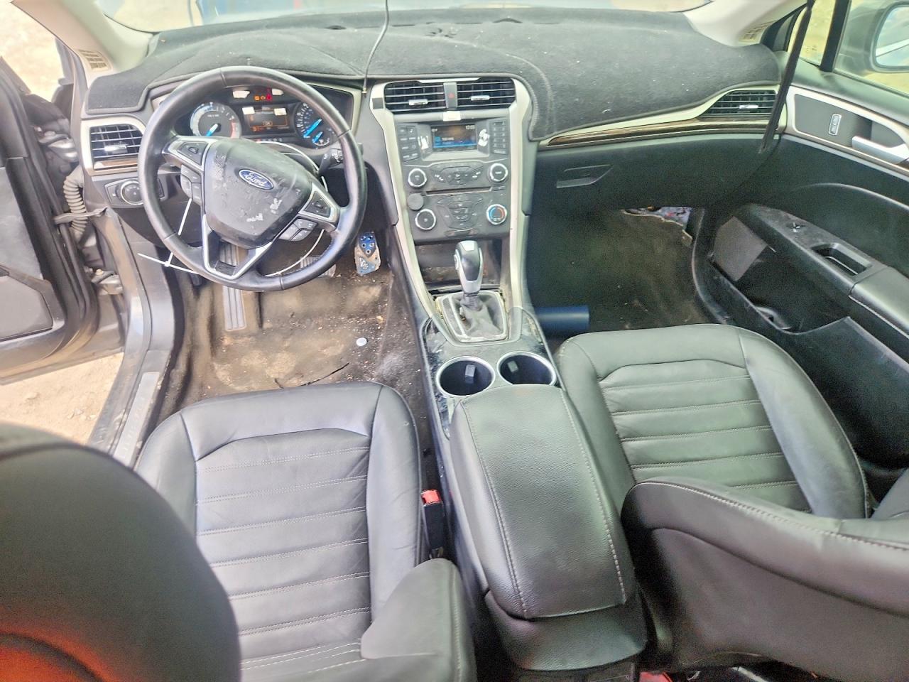 2015 Ford Fusion Se Gray vin: 3FA6P0HDXFR303119