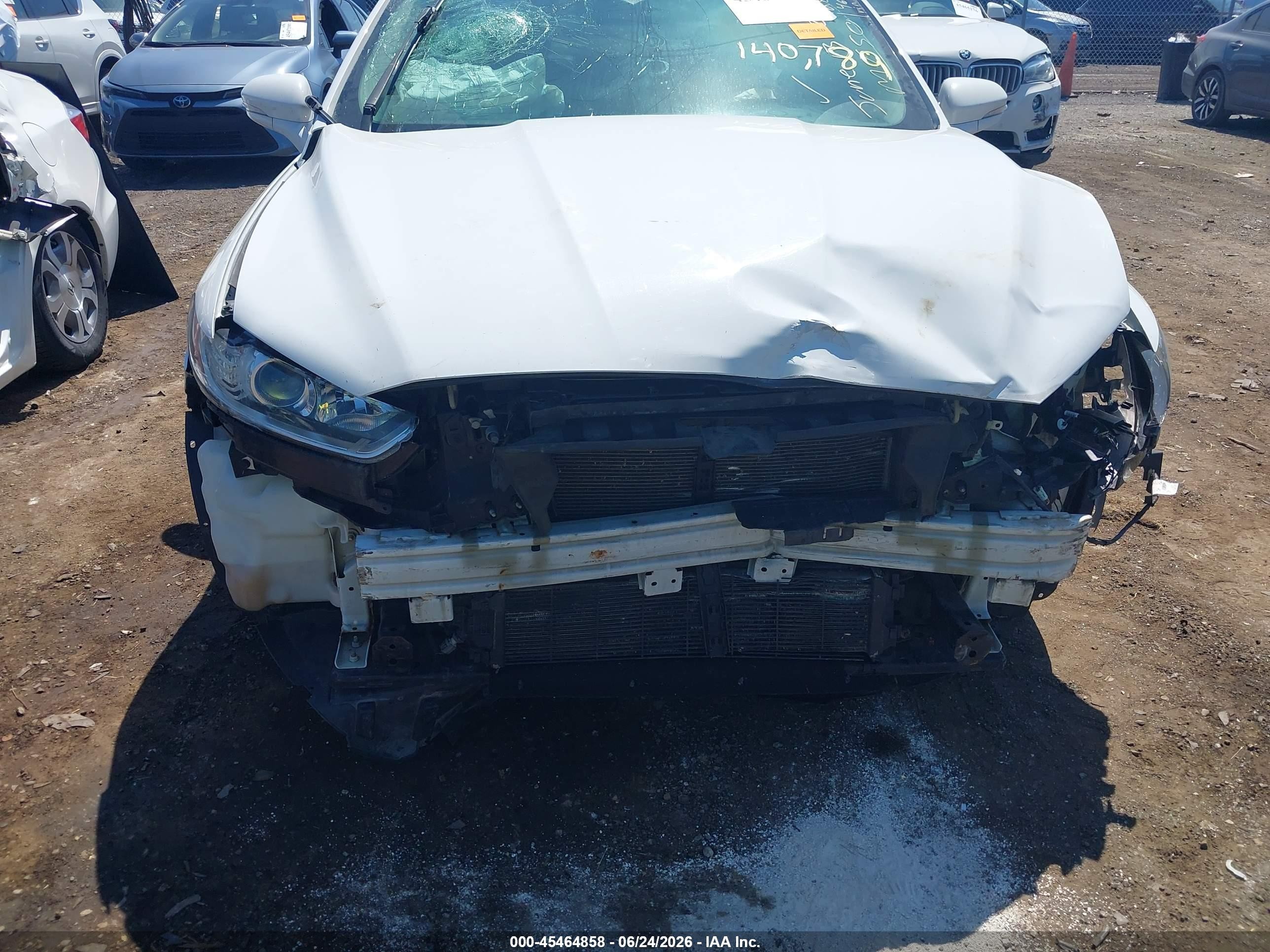 2016 Ford Fusion Se White vin: 3FA6P0HDXGR285464