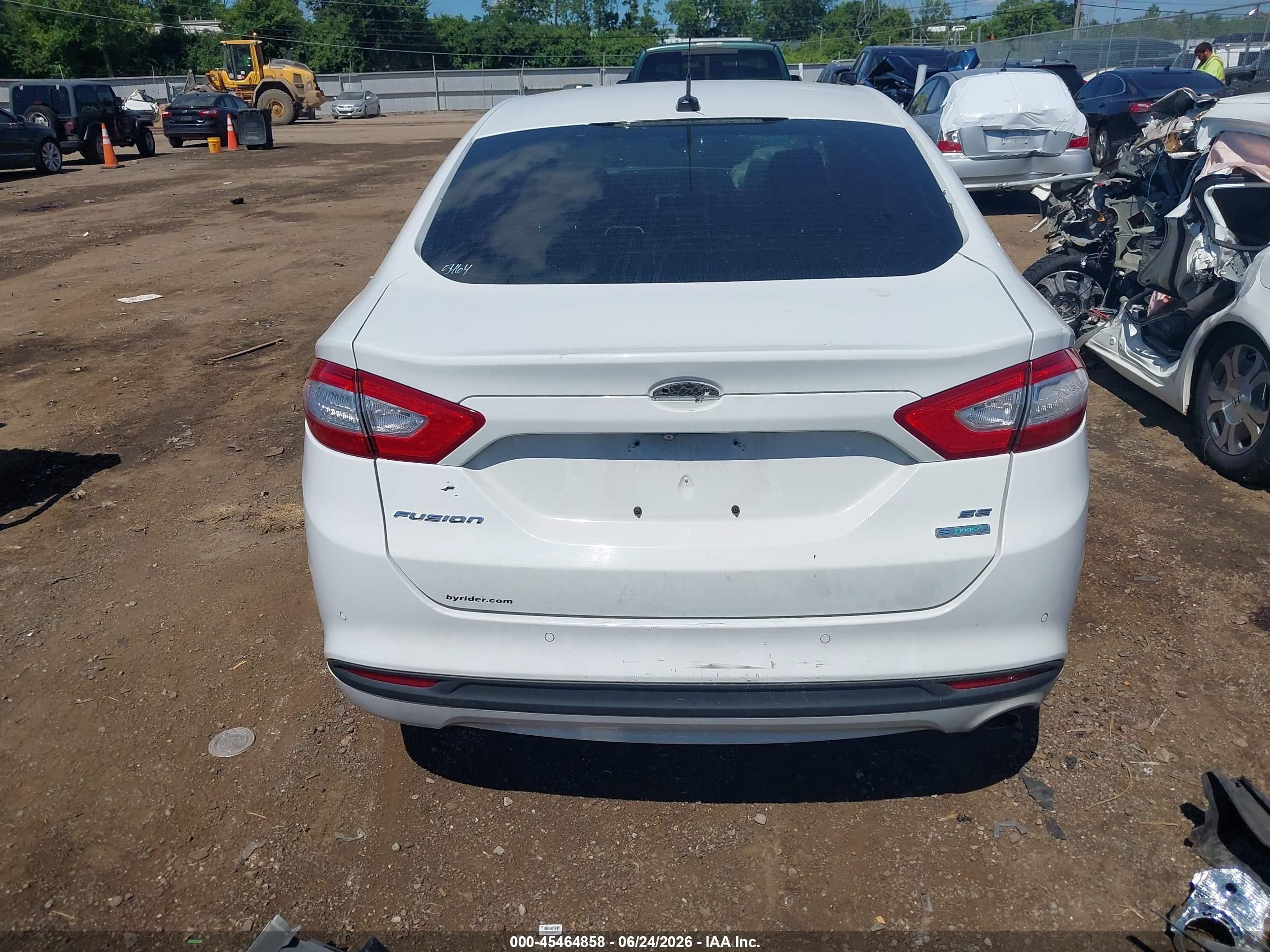2016 Ford Fusion Se White vin: 3FA6P0HDXGR285464