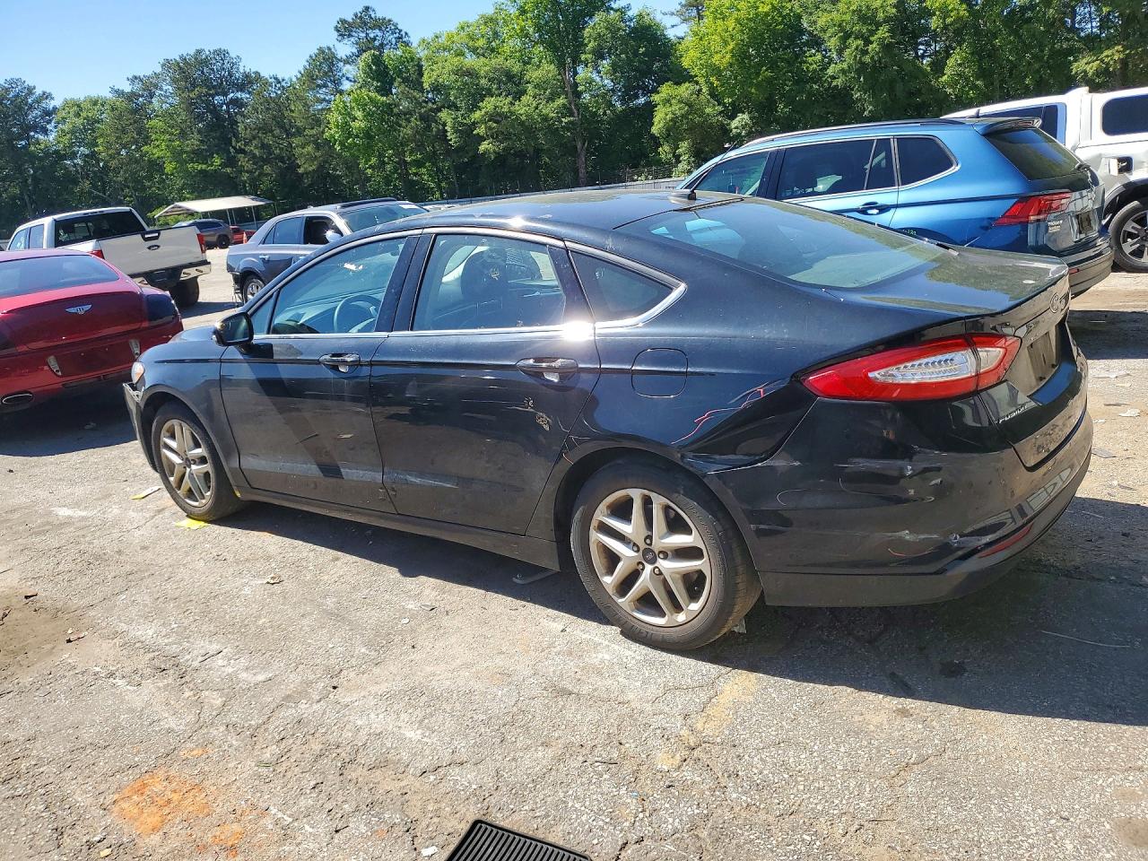 2016 Ford Fusion Se Black vin: 3FA6P0HDXGR377920