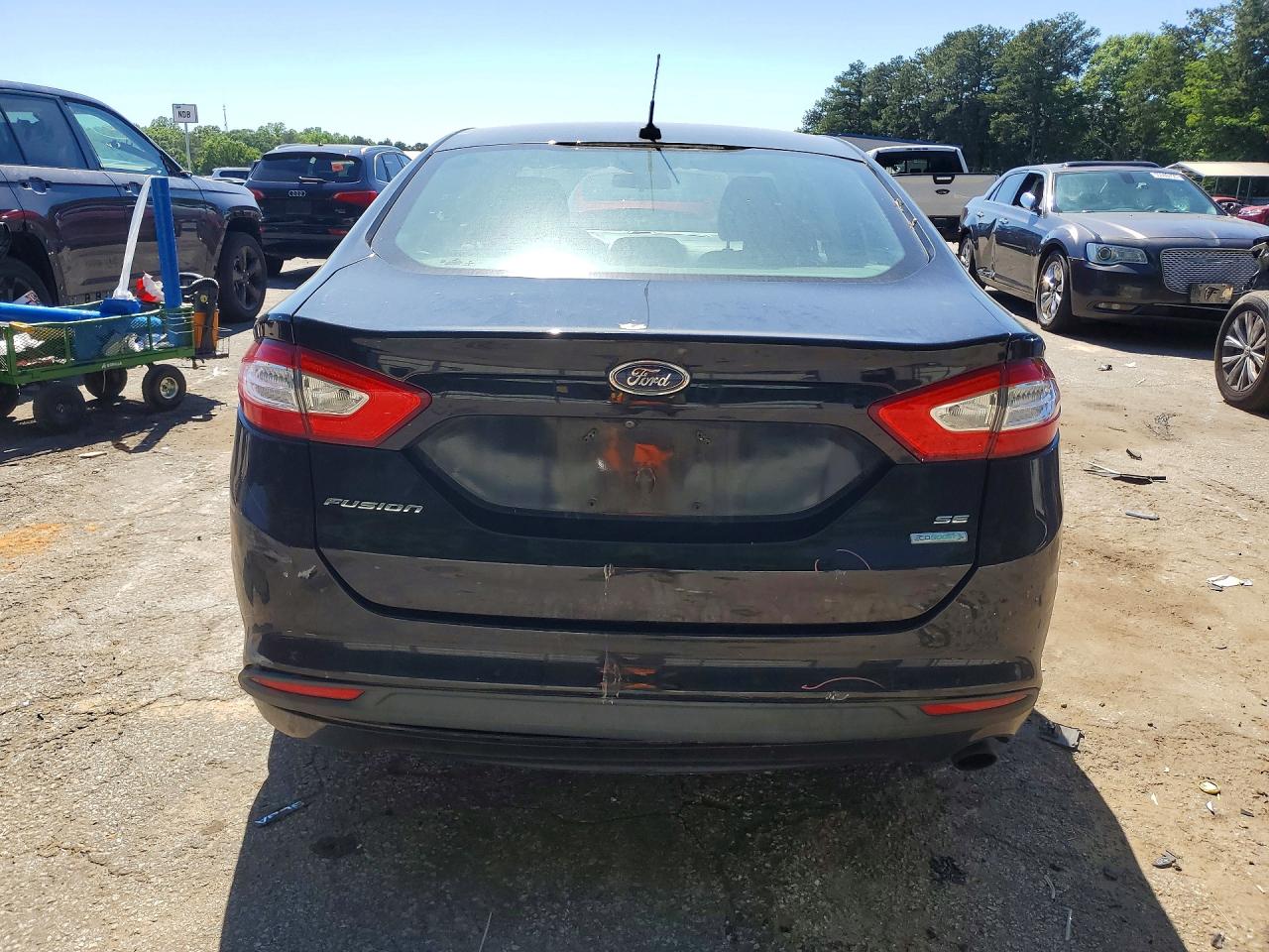 2016 Ford Fusion Se Black vin: 3FA6P0HDXGR377920
